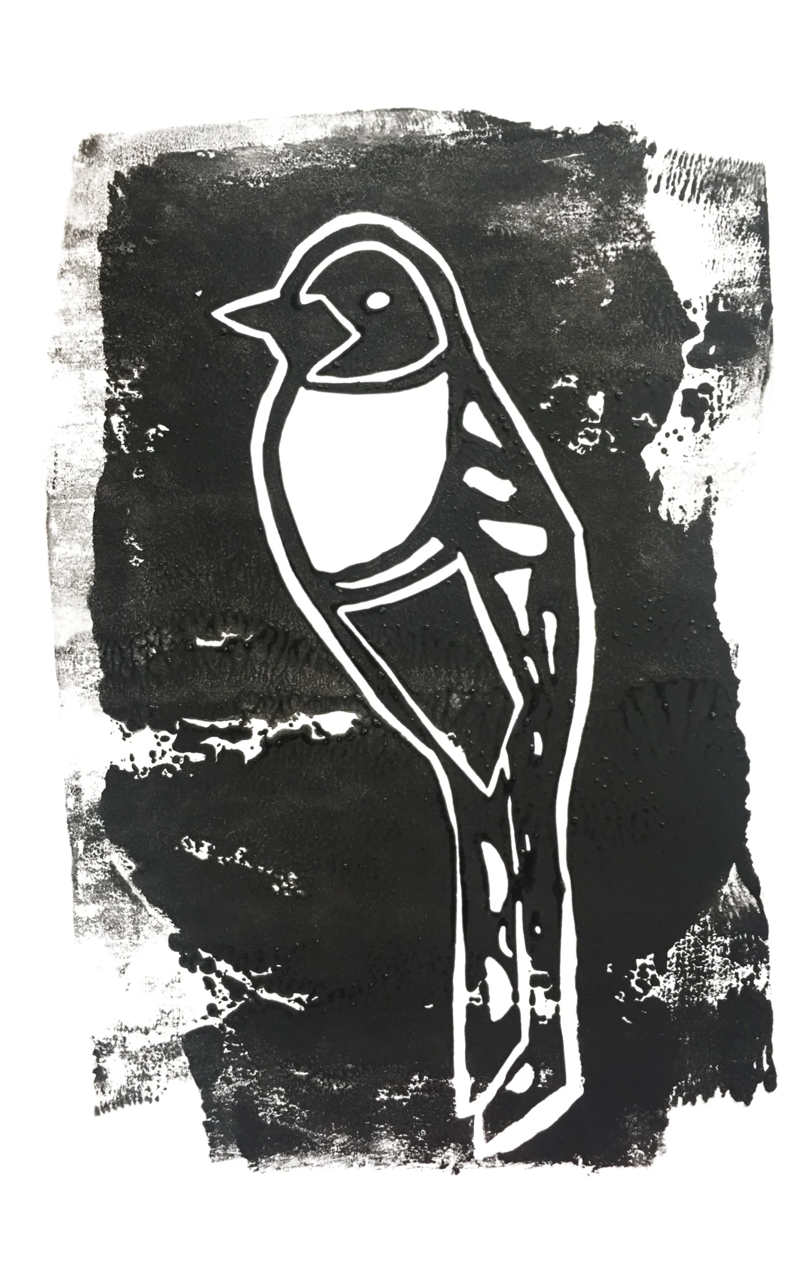 Trogon | Block Print on Paper