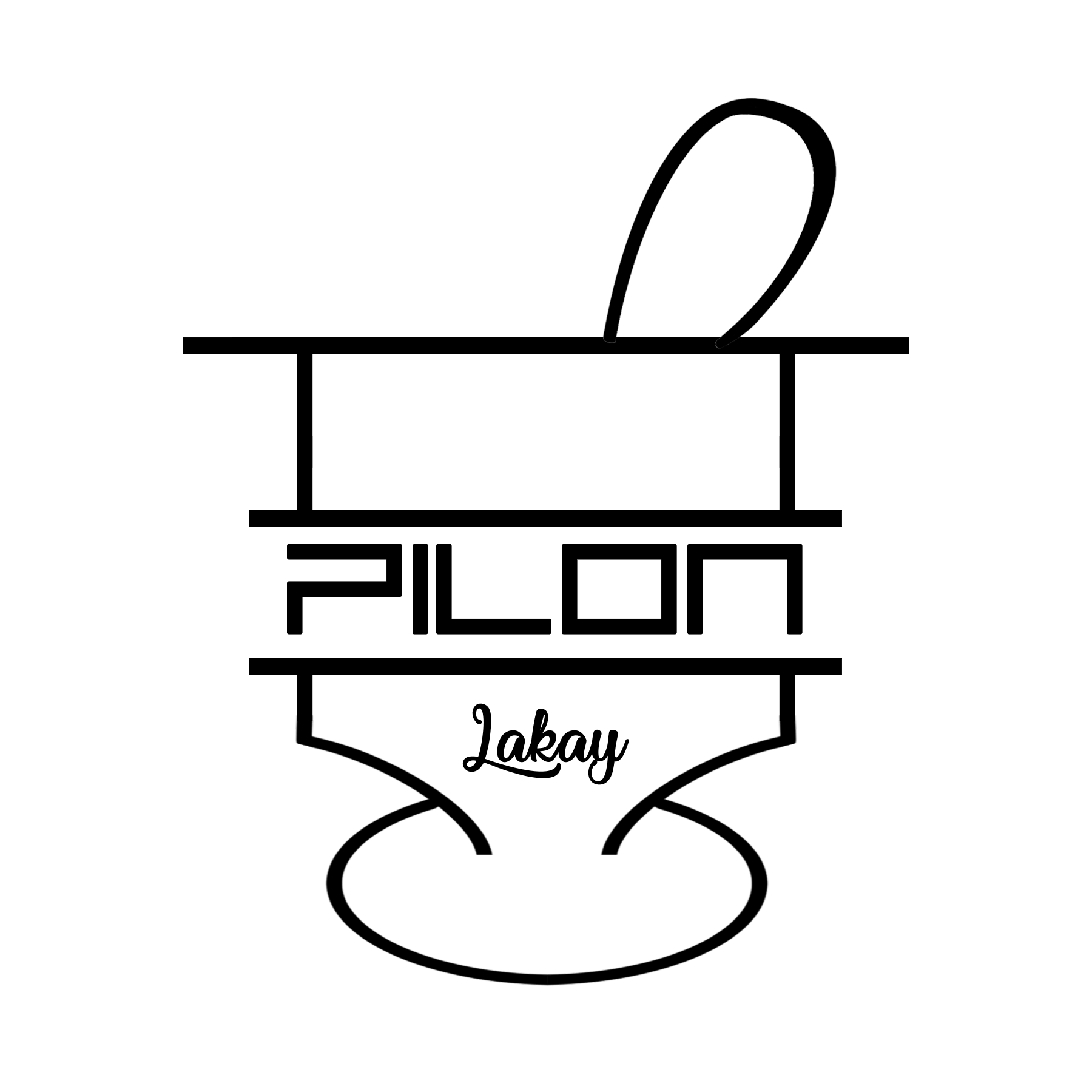 Haitian Pilon logo for Pilon Lakay by Haitian artist and creative host Nathalie Jean-Baptiste