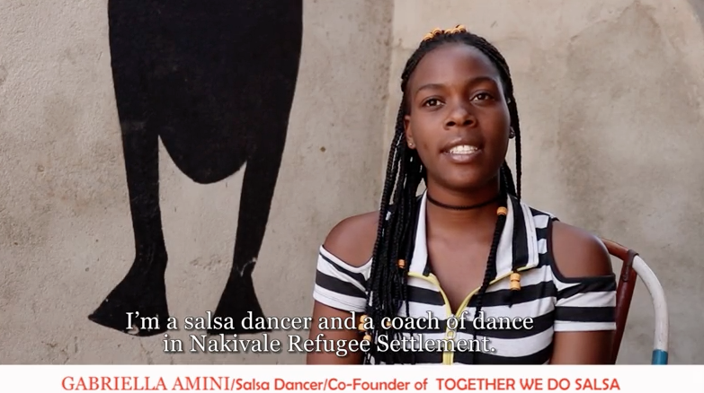 Gabriella Amini is an amazing Salsa Dancer and a dance coach in Nakivale Refugee Settlement! 