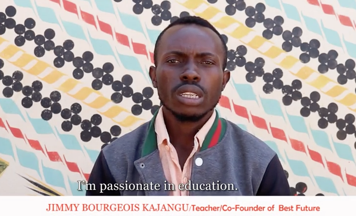 Jimmy Bourgeois Kajangu is a passionate teacher and he cares a lot about access to education!