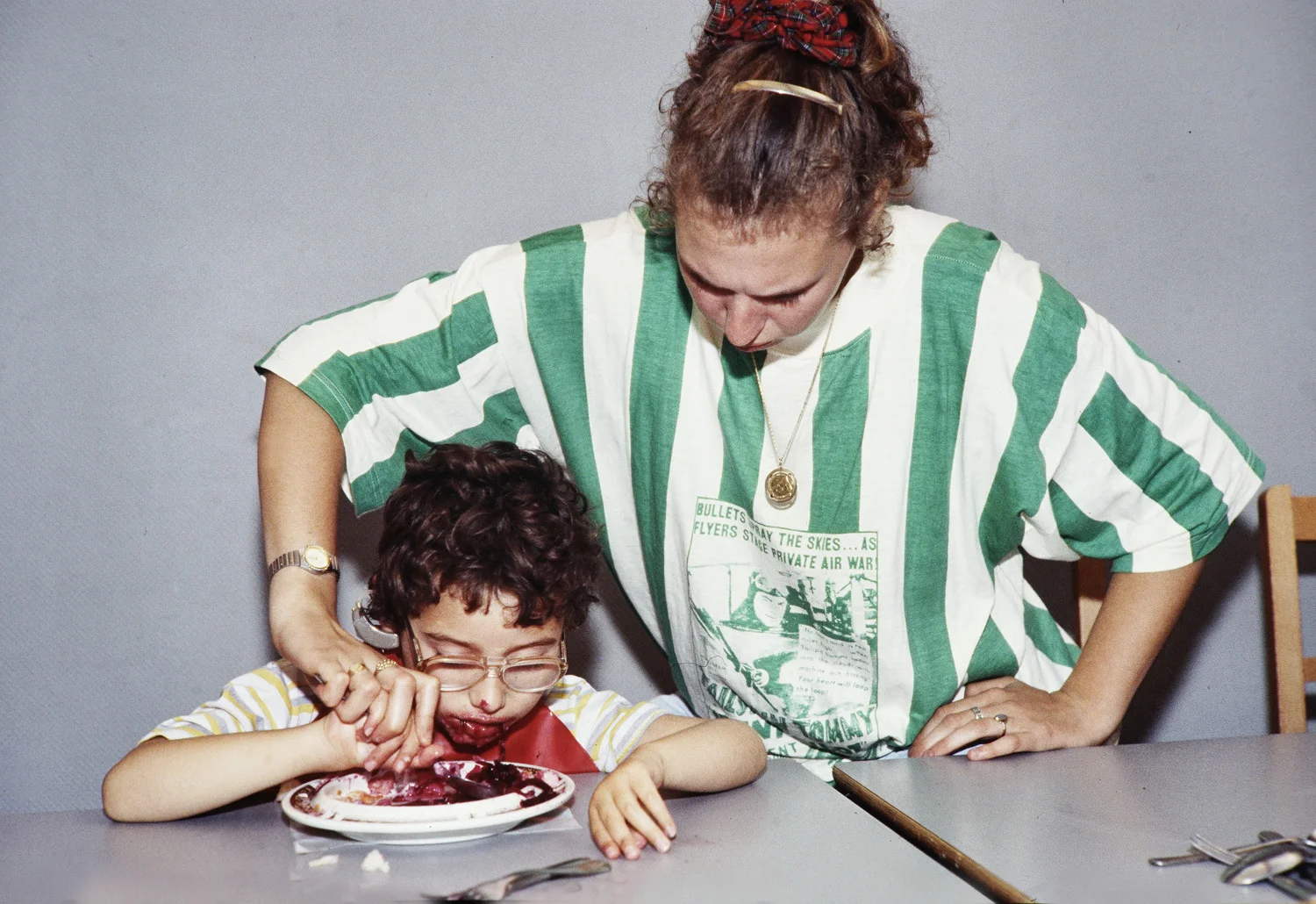 Helping child with severe seeing difficulties.