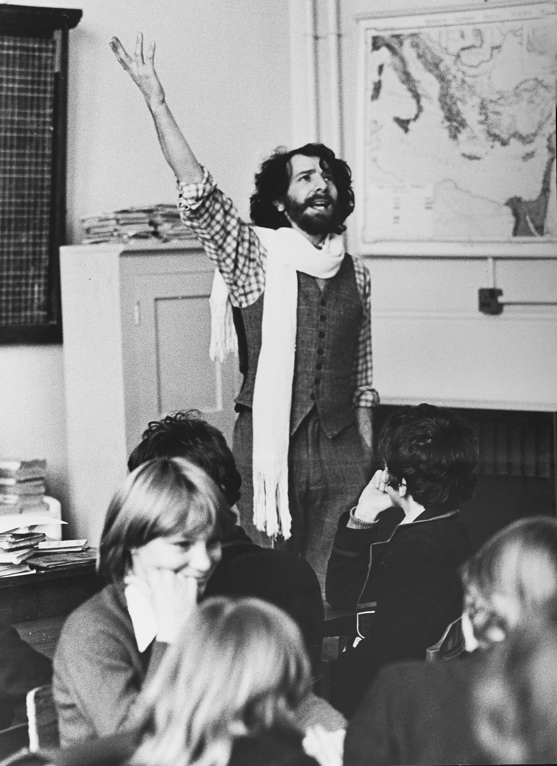 John Shane, Poet in school classroom visit.