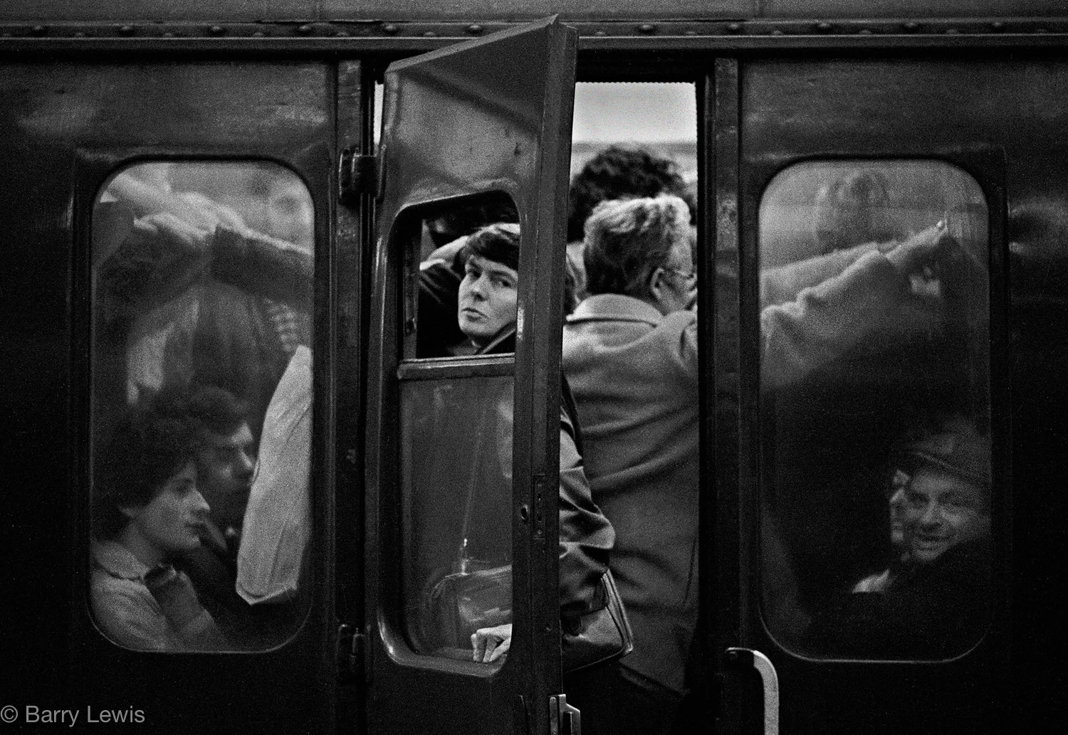 Charing Cross Station, rush hour, 1979.