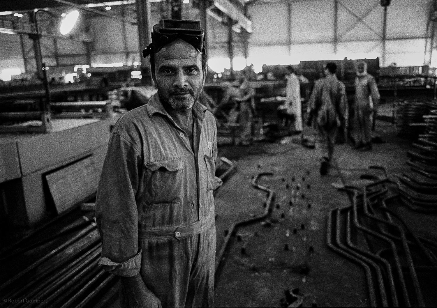  1988: North of Islambad, Pakistan Steelworker. 