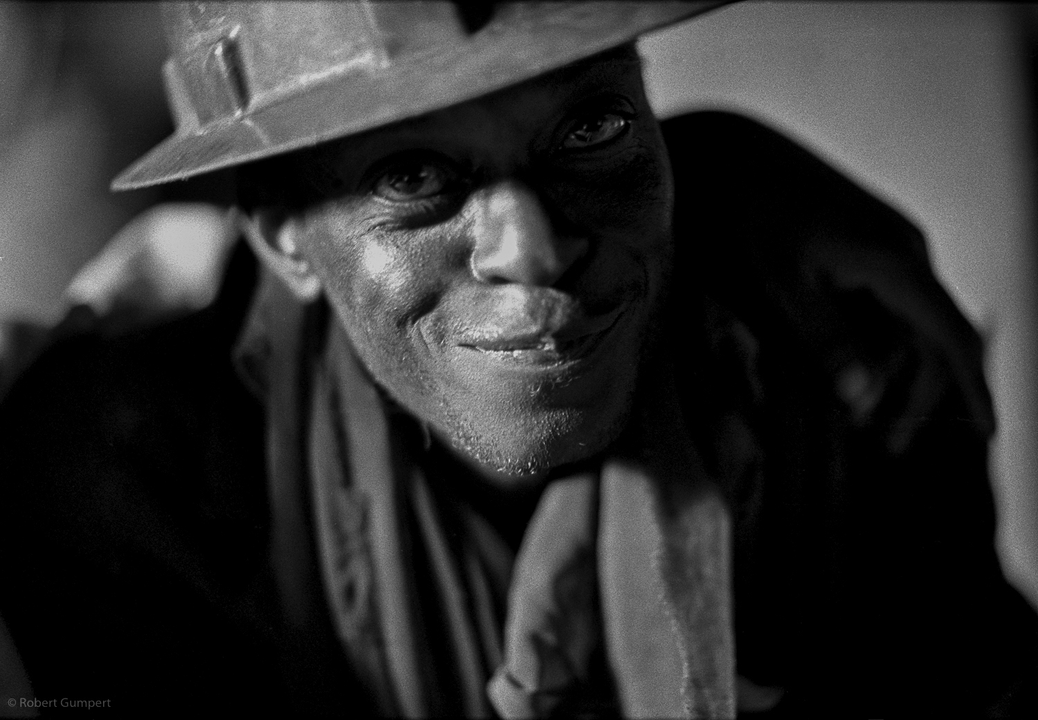  1991: Lusaka, Zambia.  Miner in a bar. 