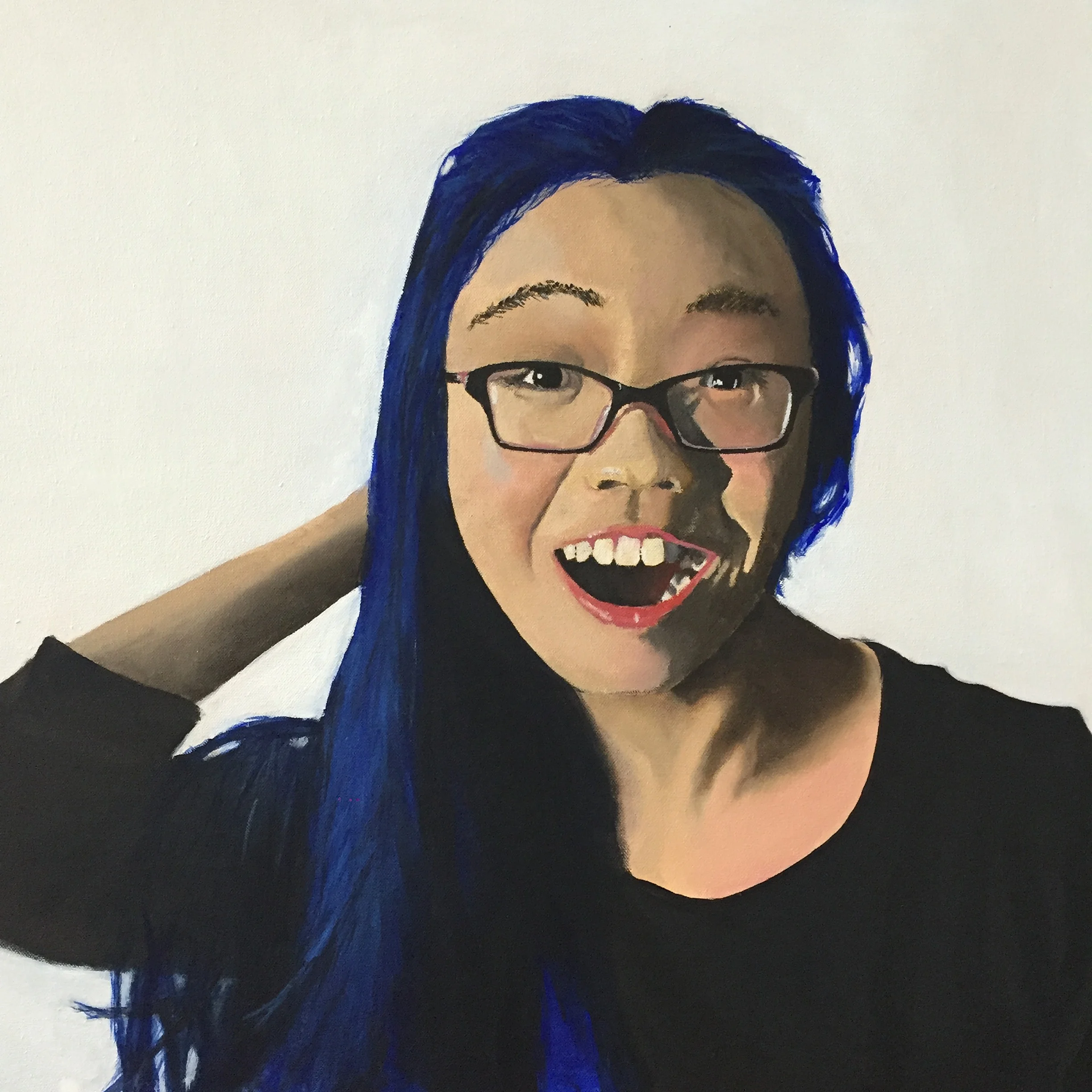indigo, 2015 oil paint on canvas
