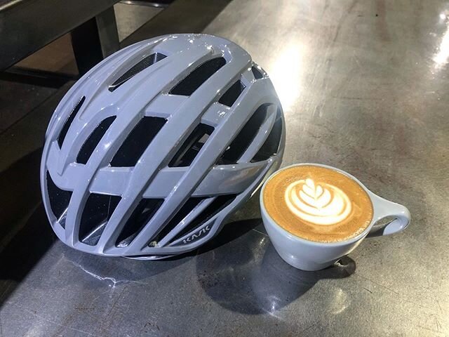 Just in case you wanted a helmet to match our @notneutral #cappuccino cups, we brought in this sweet new @kask_sport super light Velegro, along with other popular Kask models, Protone and Utopia.
.
@cadencecyclerykeller @cadencecyclery #bikesandcoffe