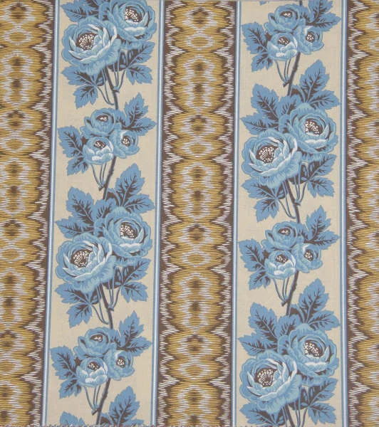 ROMANY STRIPE BLUE OCHRE