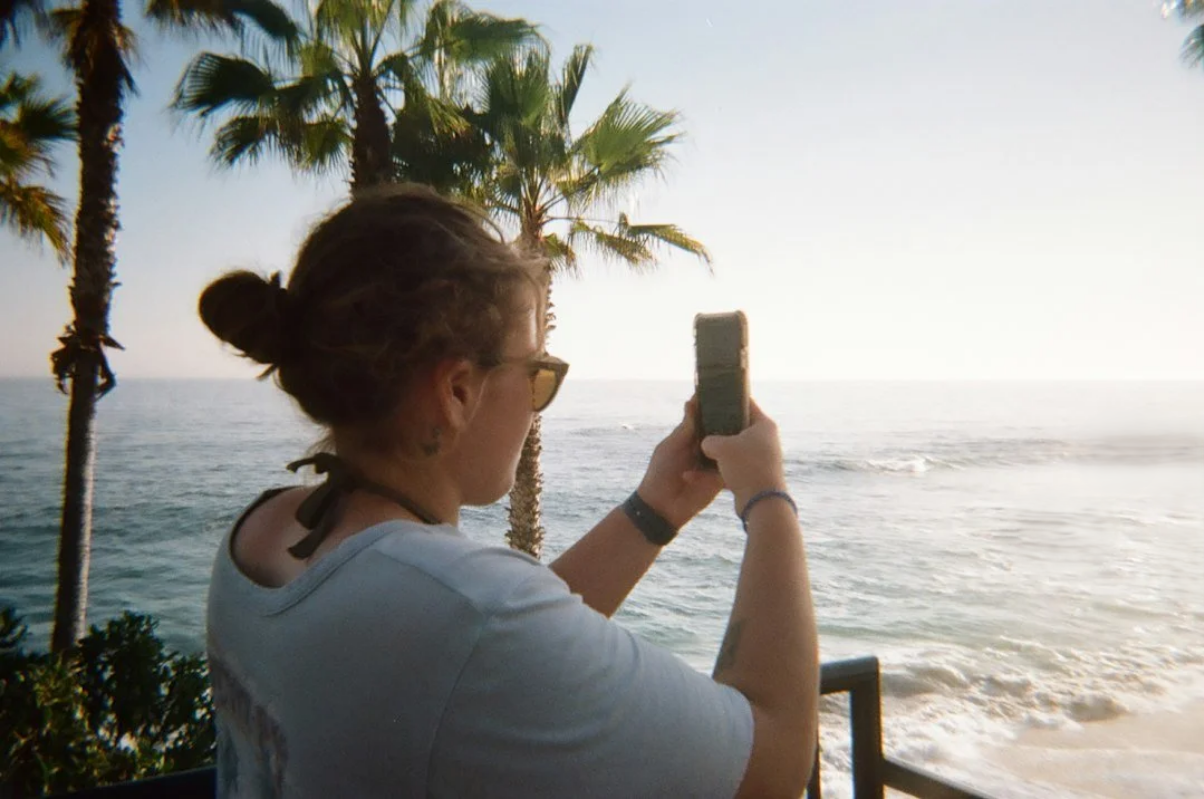 Wellness travel and mindful photography