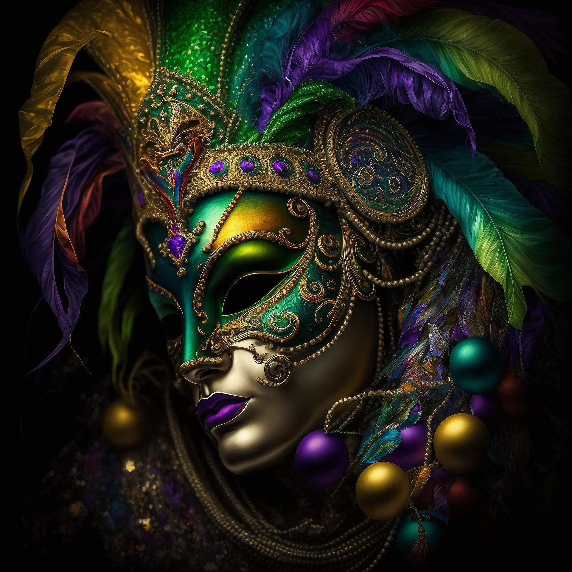 Mardi Gras Mask