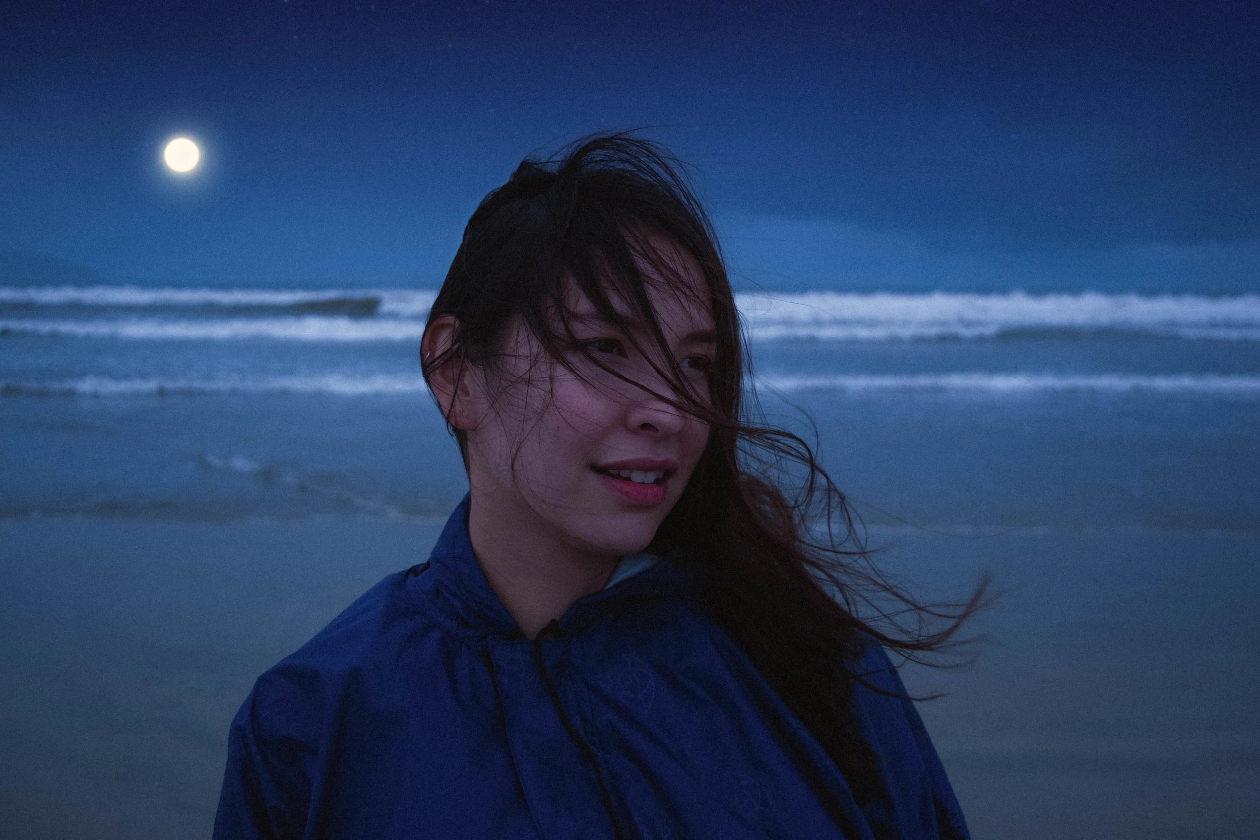 Blue moon beach photography