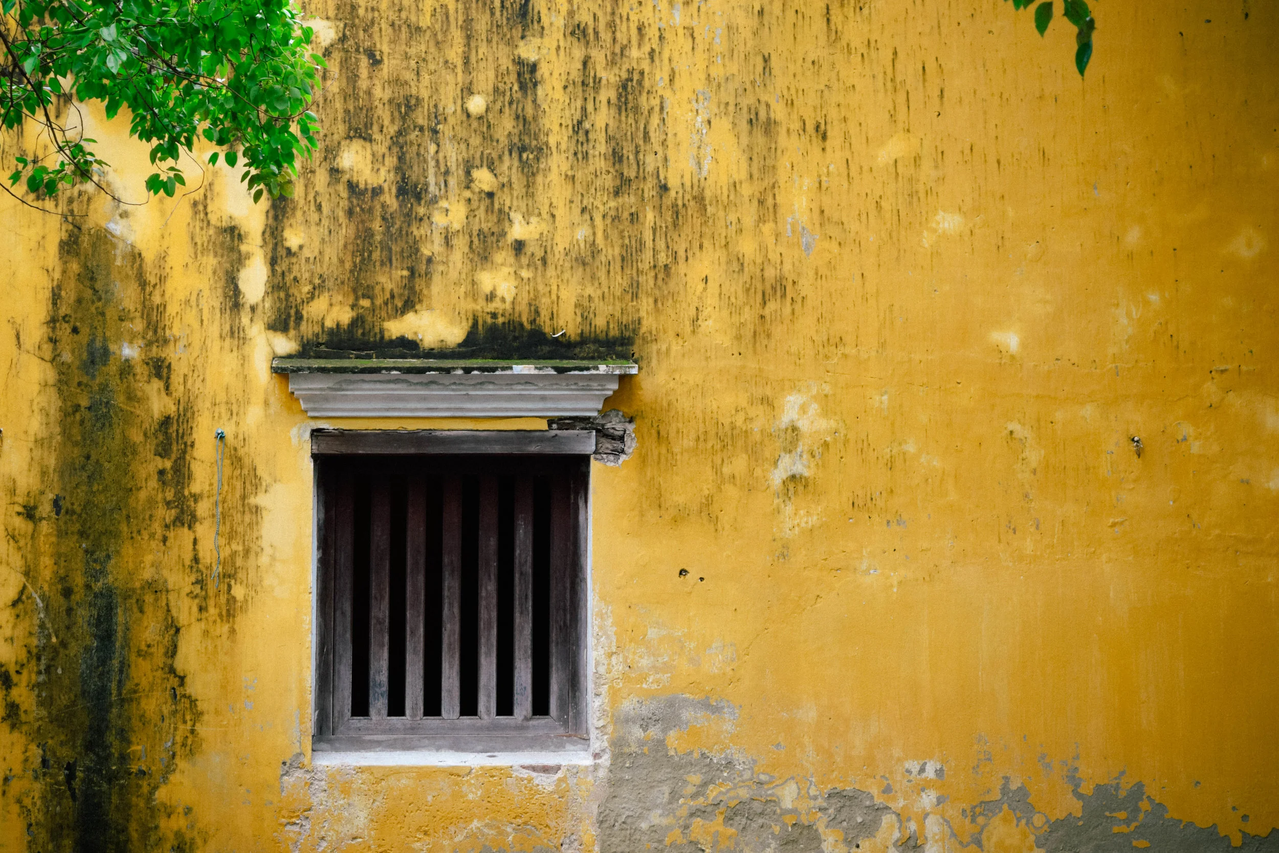 Yellow window and wall in Cambodia