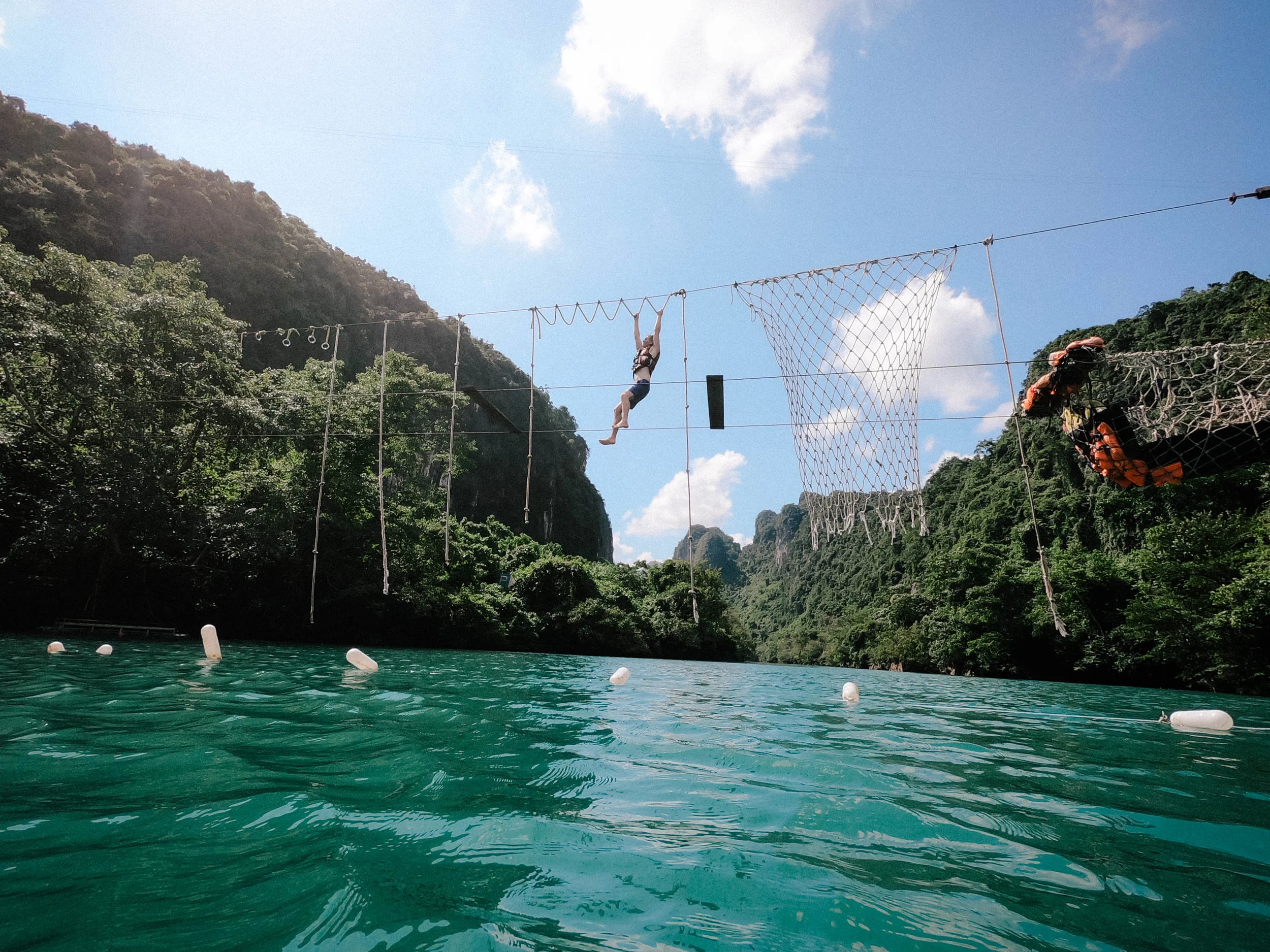 obstacle course in Phong nha