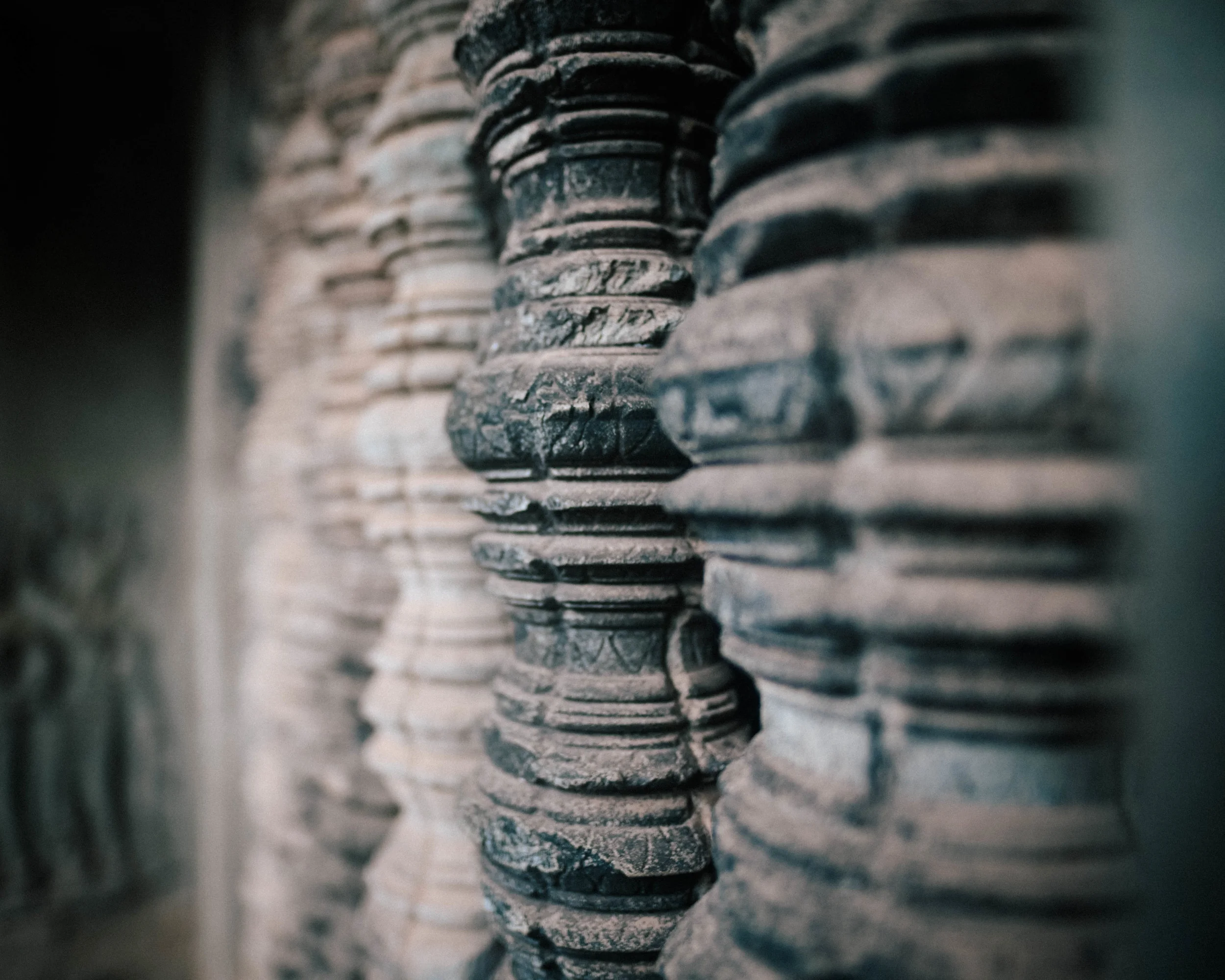 Poles in Angkor Wat