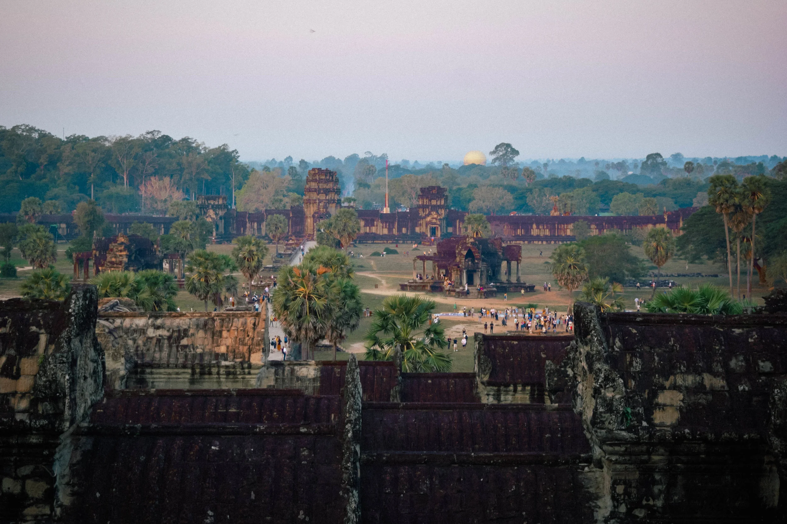 Panorama of angkor wat view