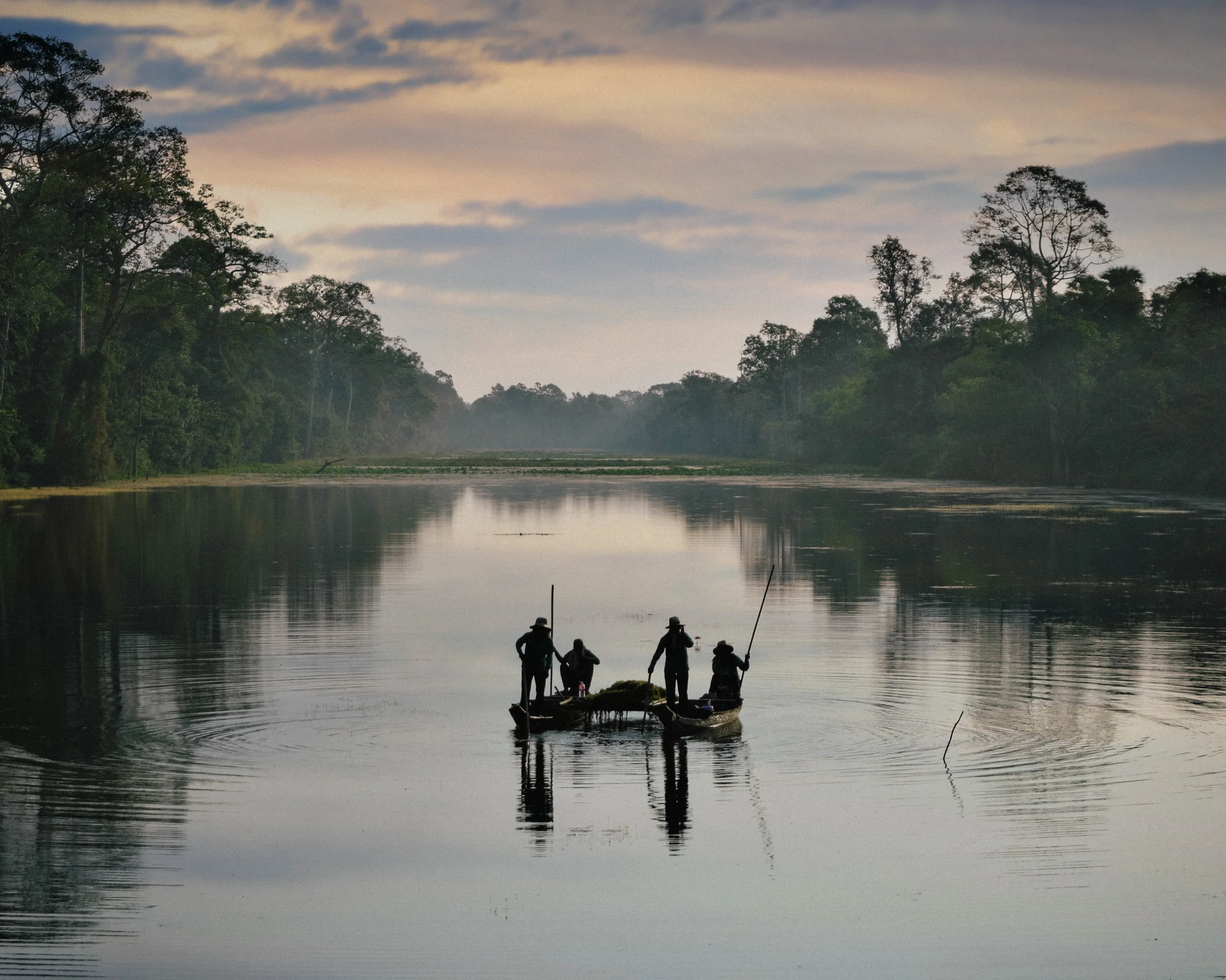Fishermen at Angkor Wat