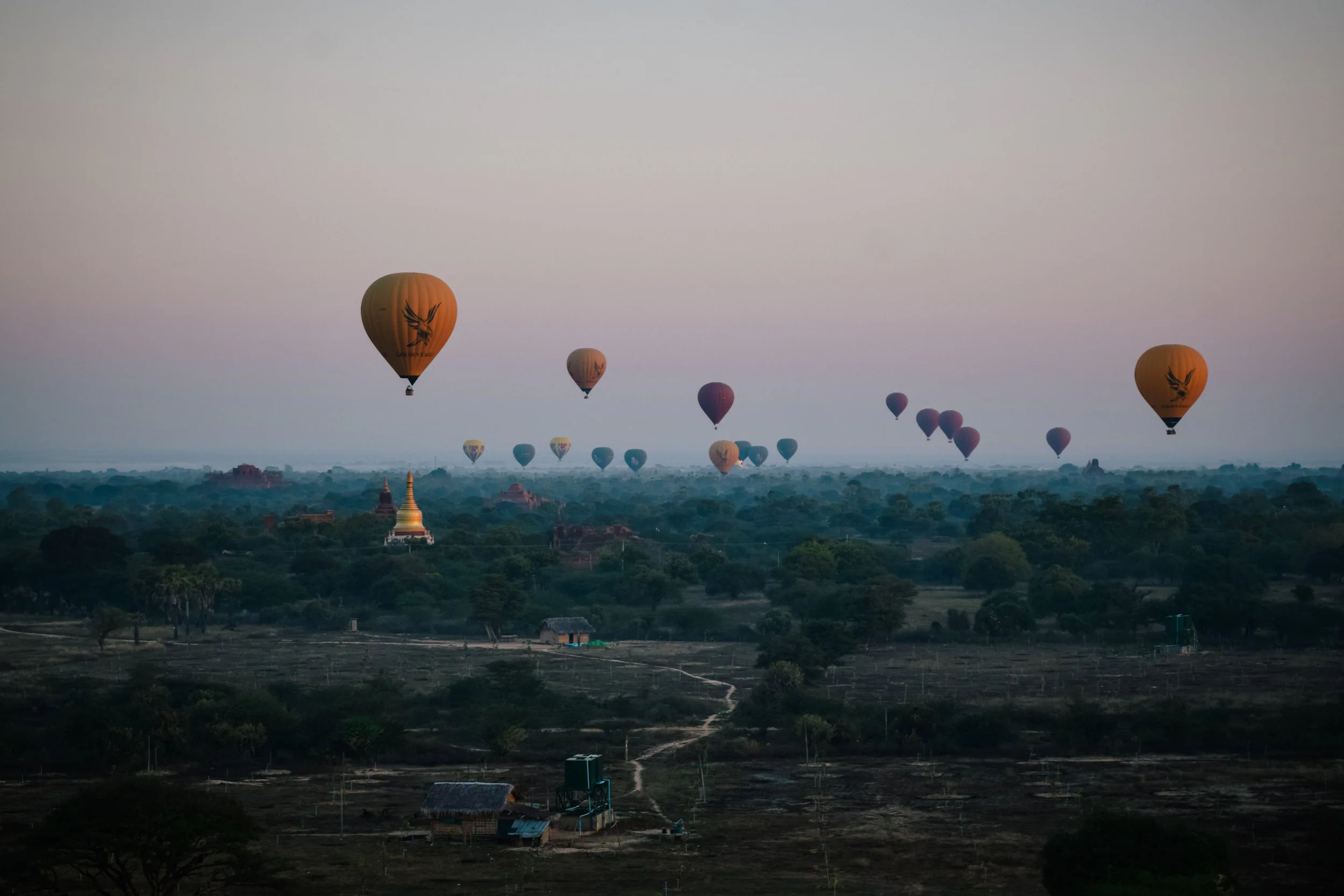 Balloons in Bagan