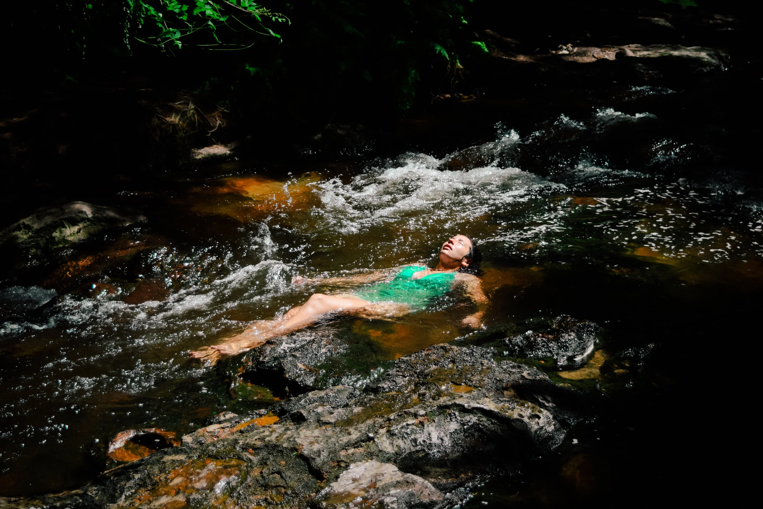 Bathing in Kerosene creek