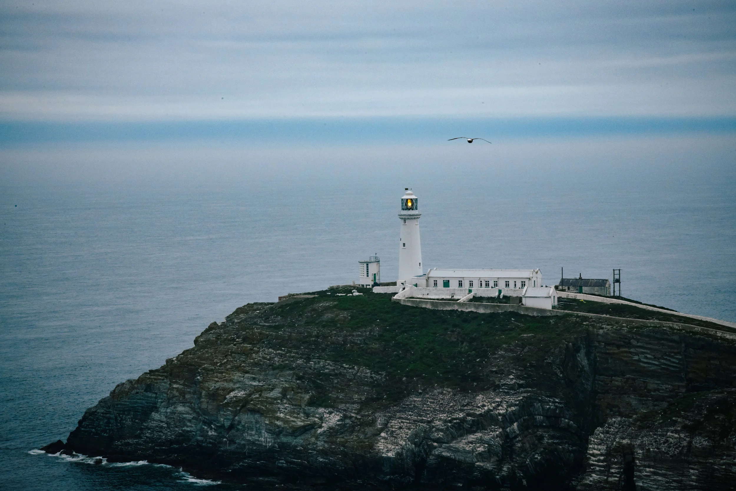 A lighthouse in Holyhead
