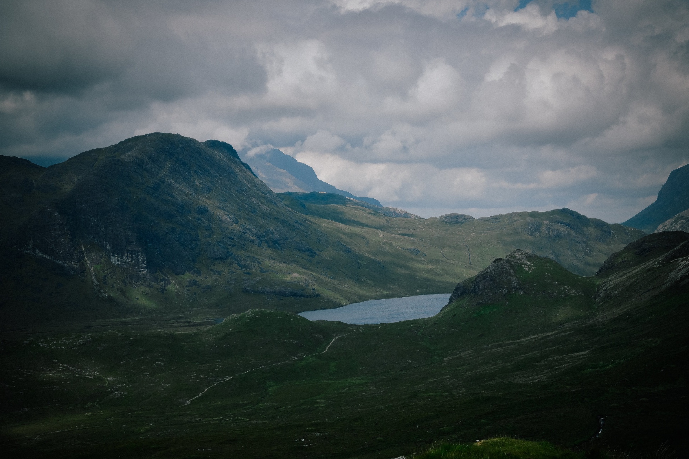 Green highlands of Scotland