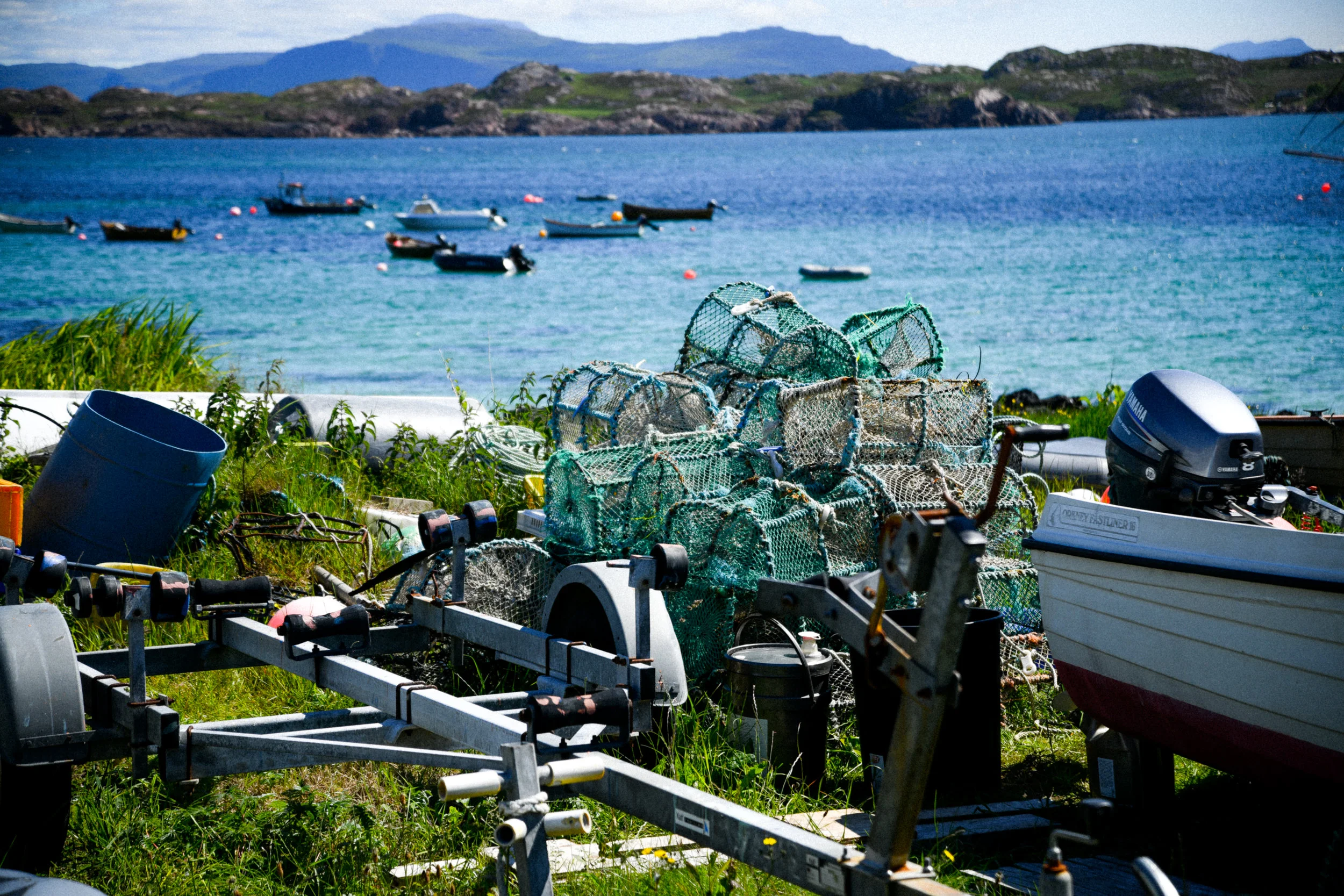 fishing paraphernalia on iona