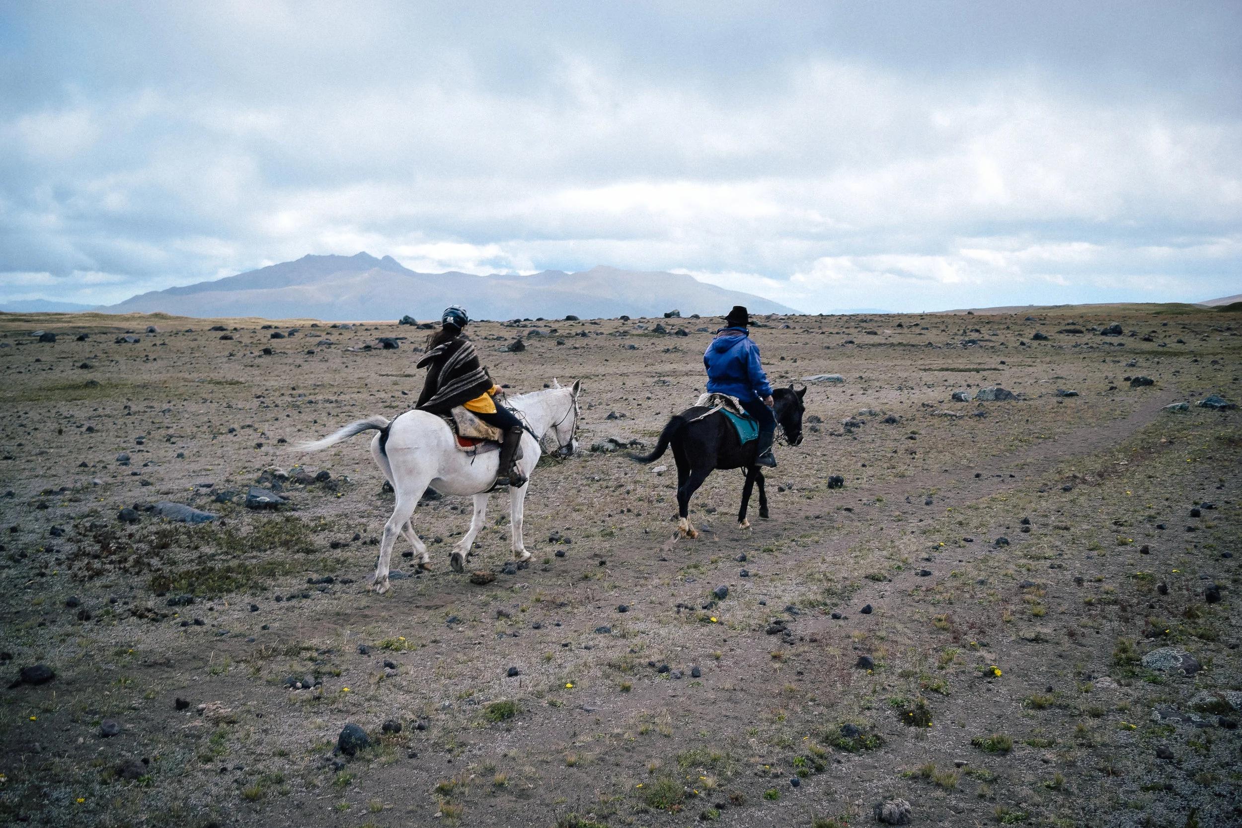 Riding in cotopaxi