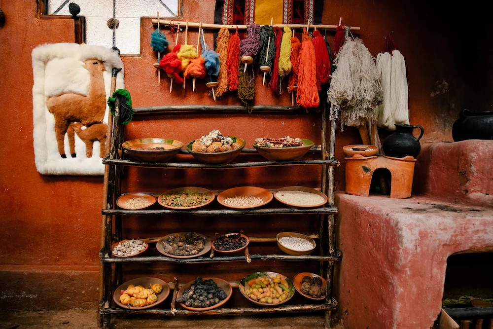 incan matierals for dyeing