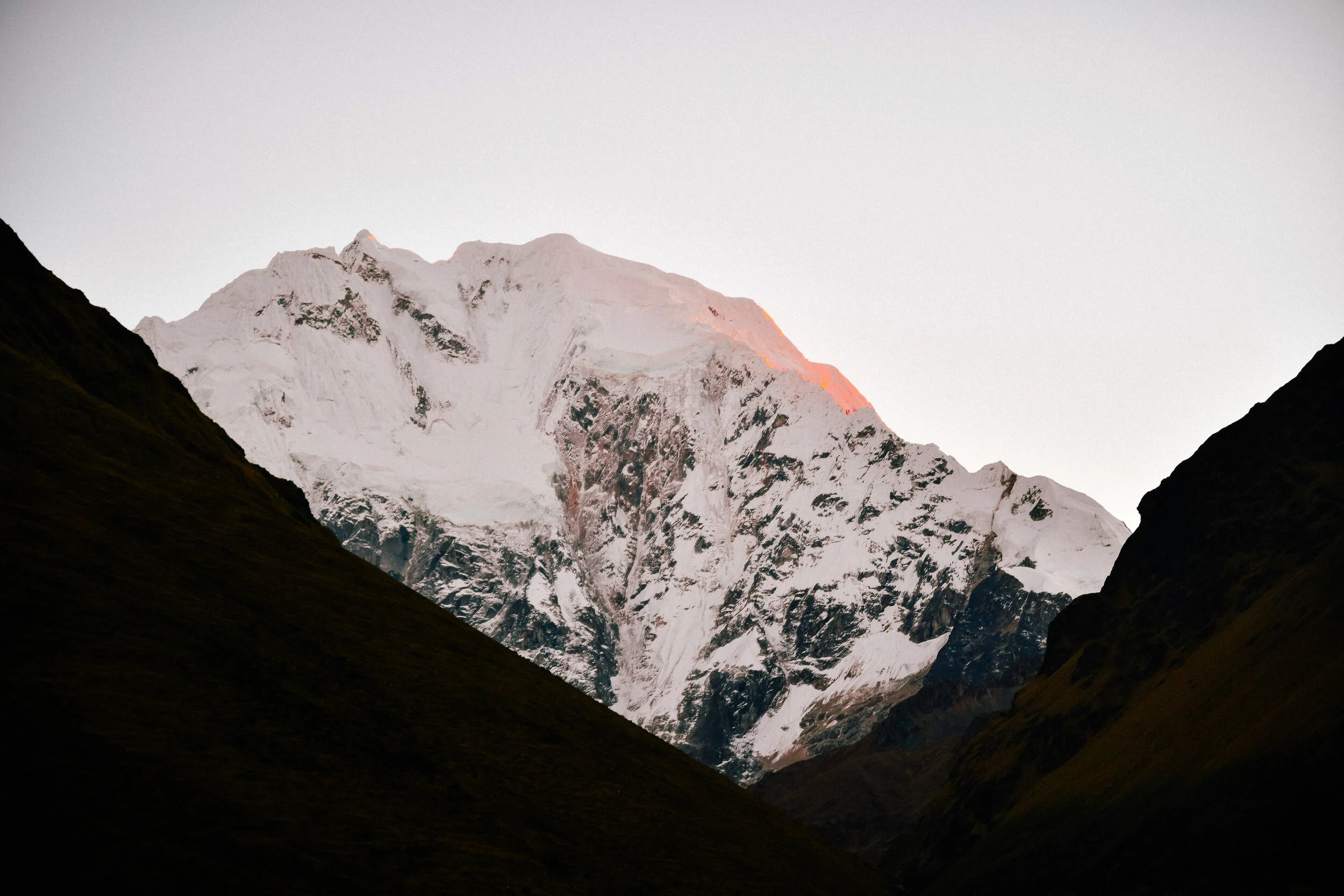 red peaks in Machu Picchu