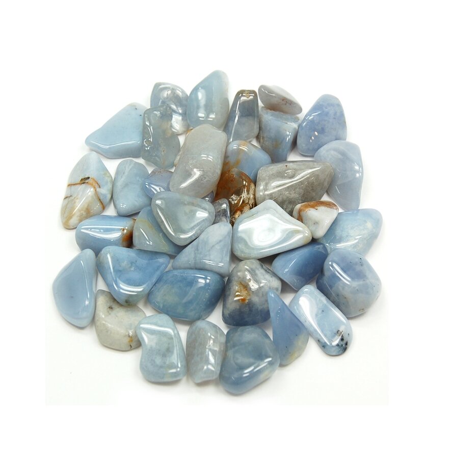 Blue Chalcedony Tumbled Crystal