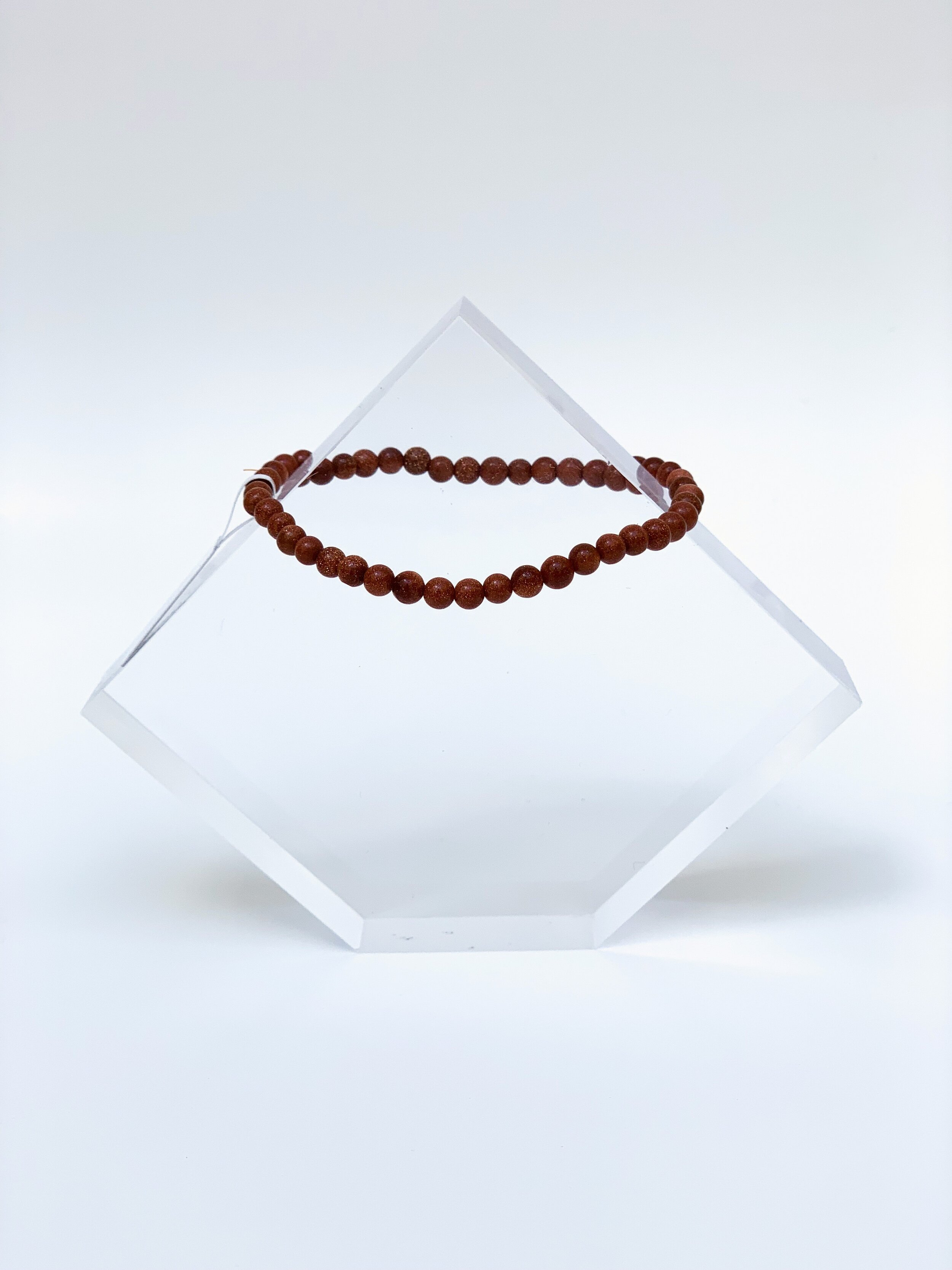 Red Goldstone 4mm Power Bracelet