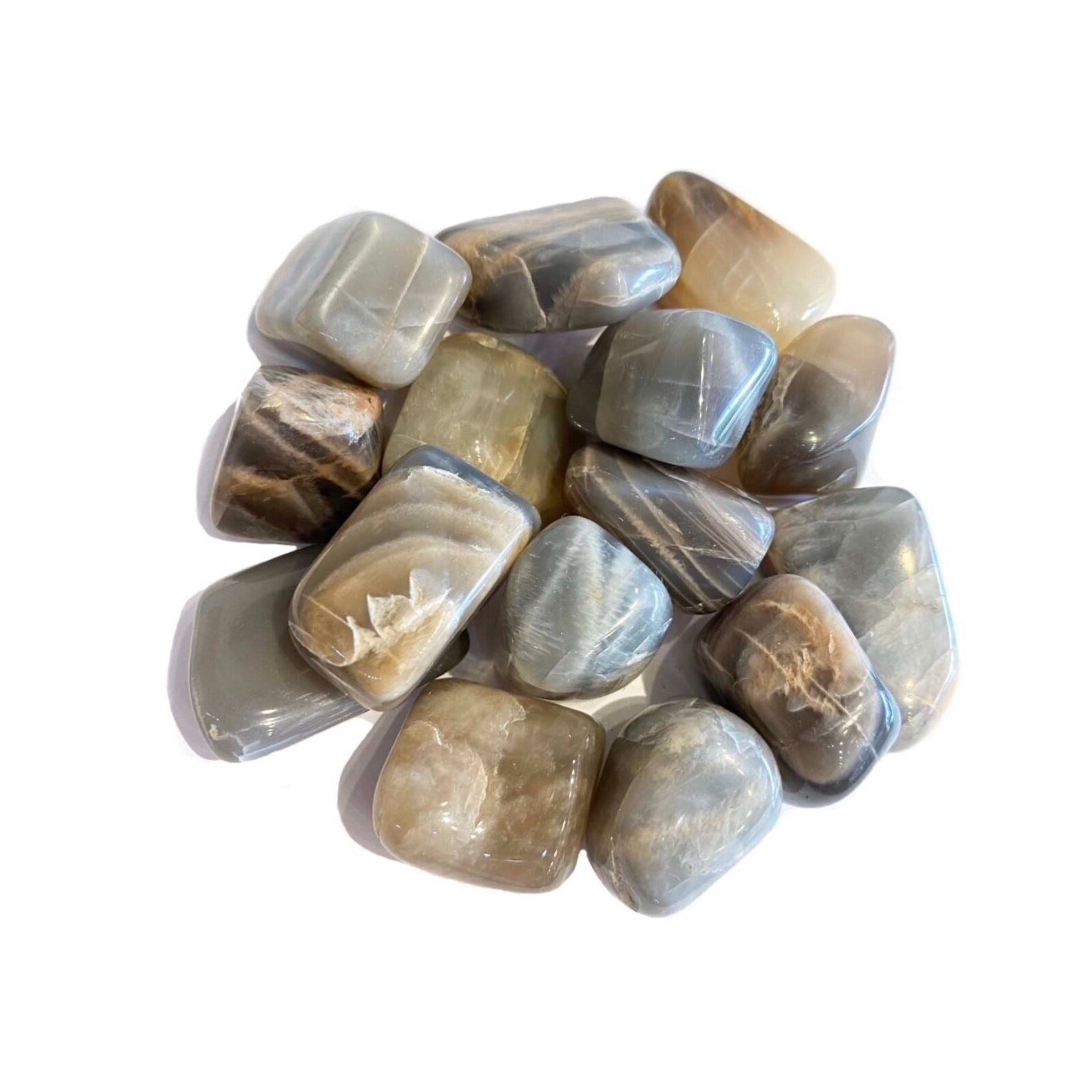 Black Moonstone Tumbled Crystal