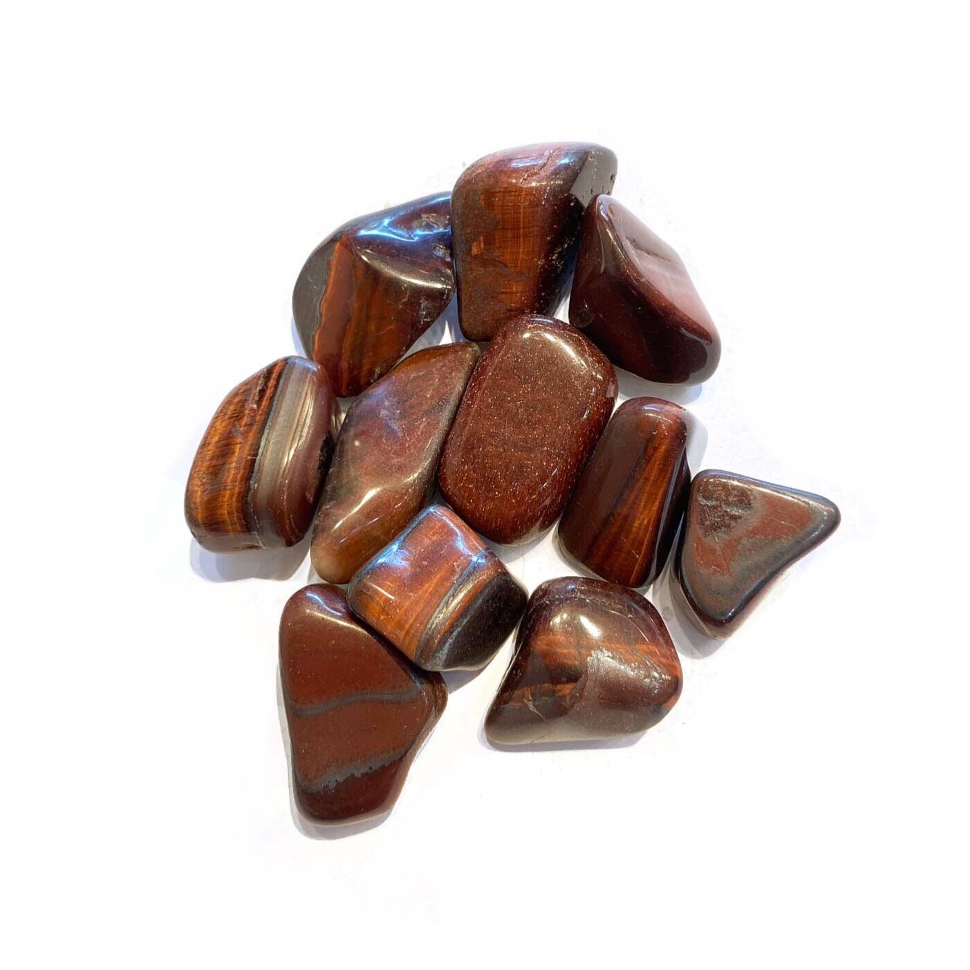 Red Tiger Eye Tumbled Crystal