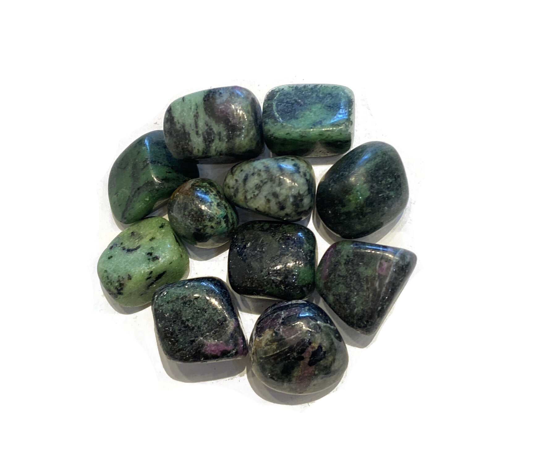 Ruby Zoisite Tumbled Crystal