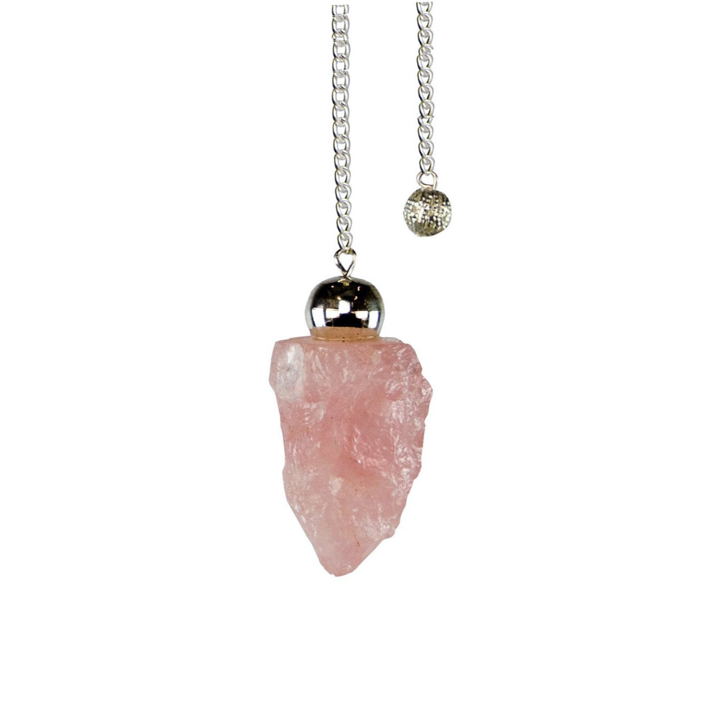 Rose Quartz Rough Pendulum