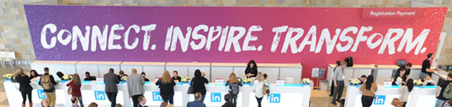 3,500 talent acquisition leaders ascended upon SF for a three-day conference with the theme “Connect. Inspire. Transform.”  23 session titles as well as all signage and break out groups were built off of this theme and we crafted and installed every