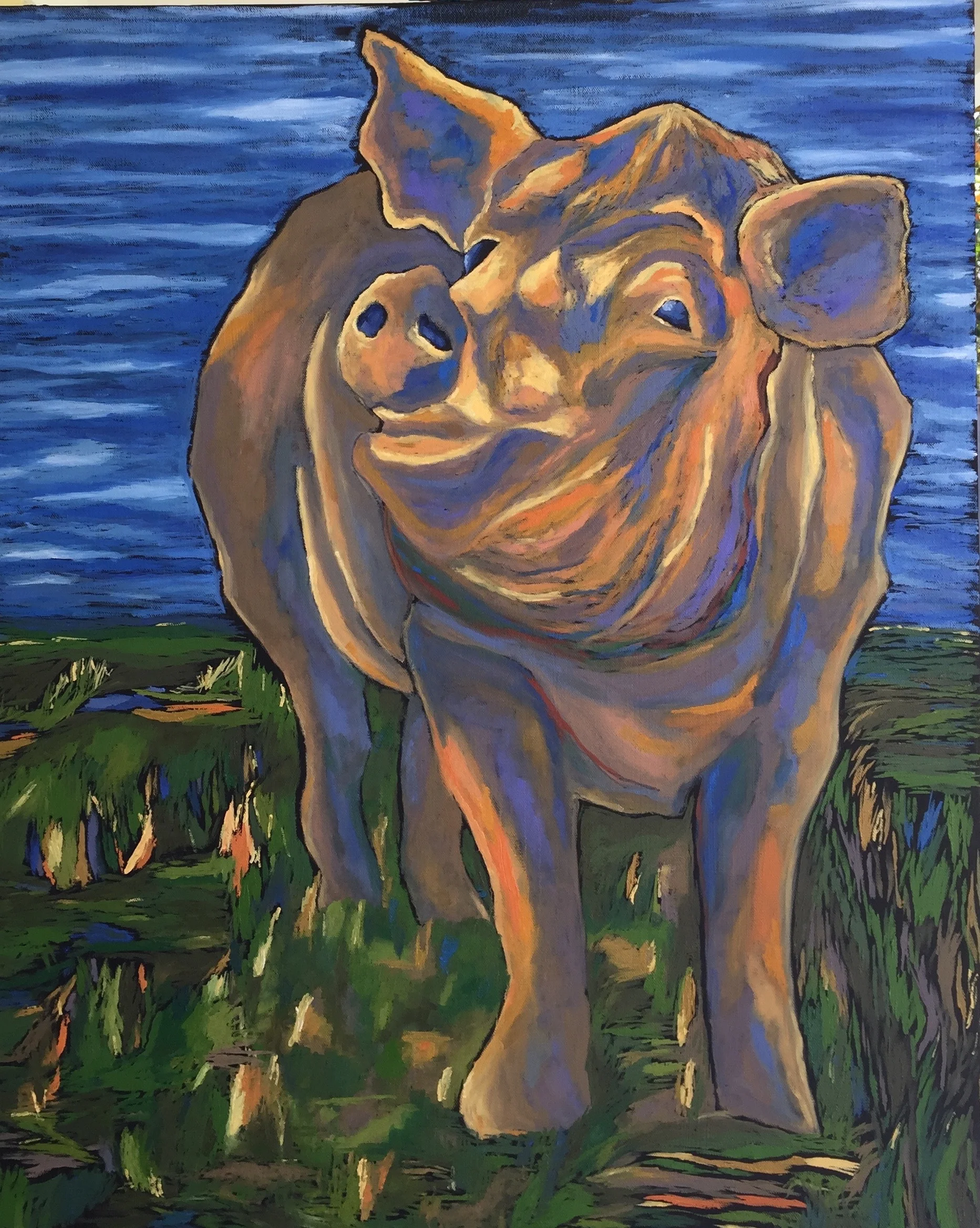 Wilber - 24'' W x 30'' H - oil
