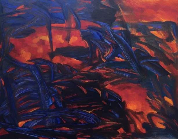28'' w x 22'' h / recollection buffered / oil
