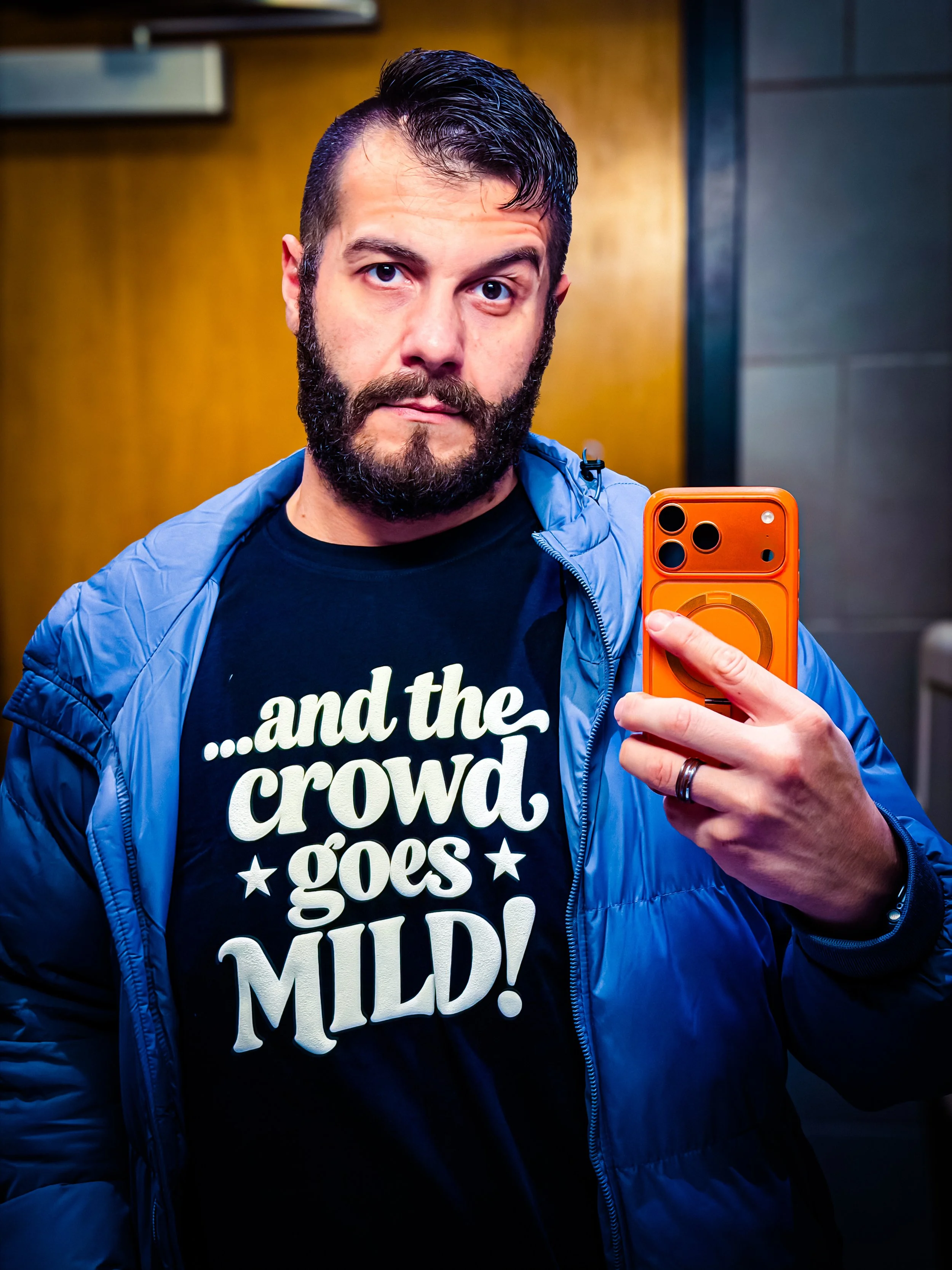 ...And the Crowd Goes Mild — Funny Statement Tee | Black Unisex T-Shirt