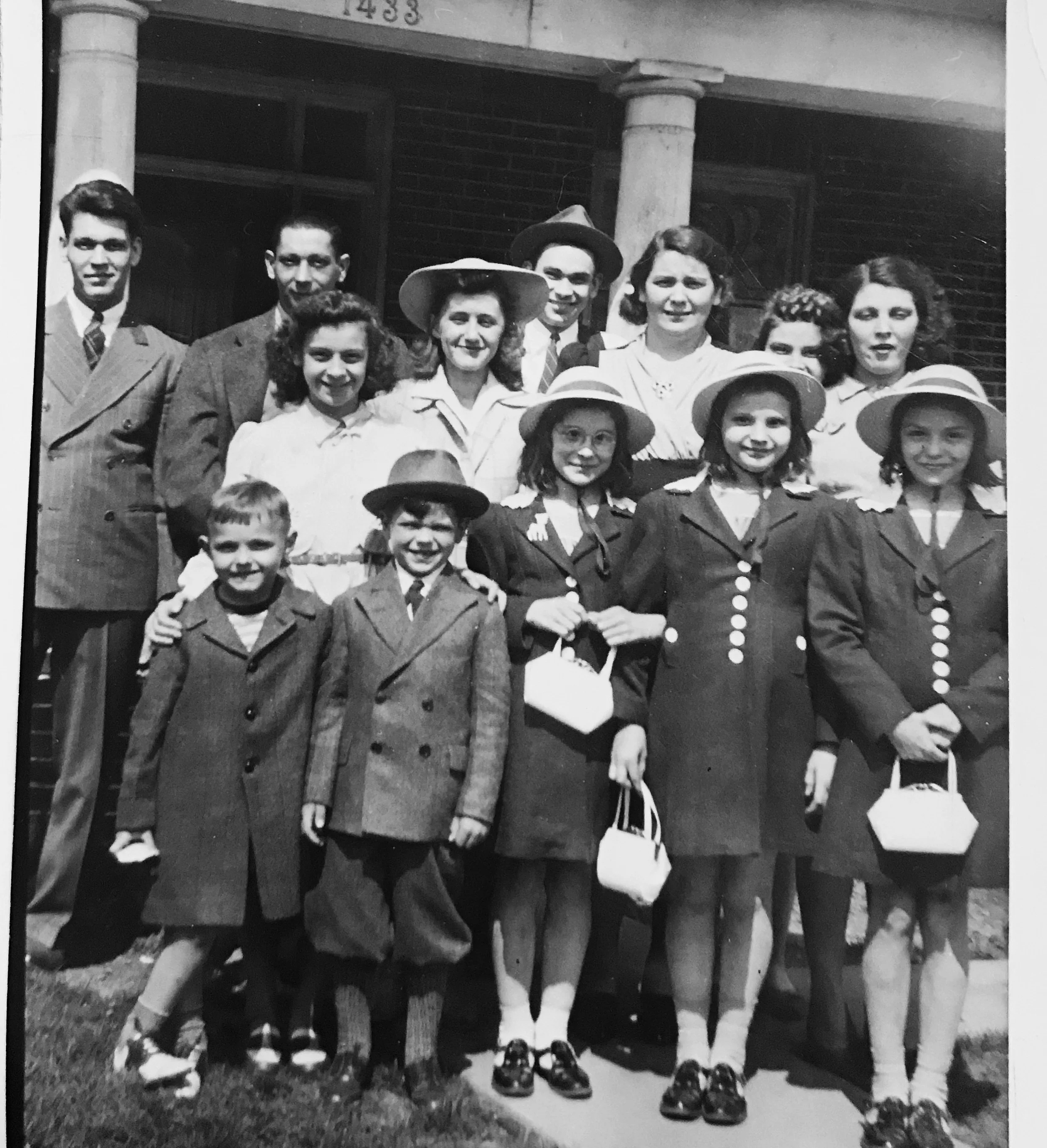 1st generation of Stankiewicz family on Easter Sunday in the 1940s