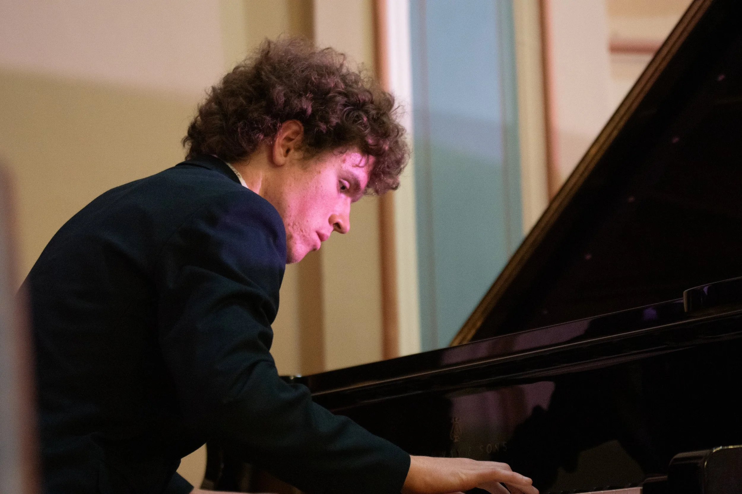Lady Cross Trophy (Senior)  &amp; The Dr Geoffrey Lancaster AO Open Pianoforte Concerto Award winner Sam Woolford.