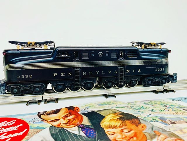 Lionel 2332 black version with very nice original stripes.  This example is part of our photo archive of previous sold items.