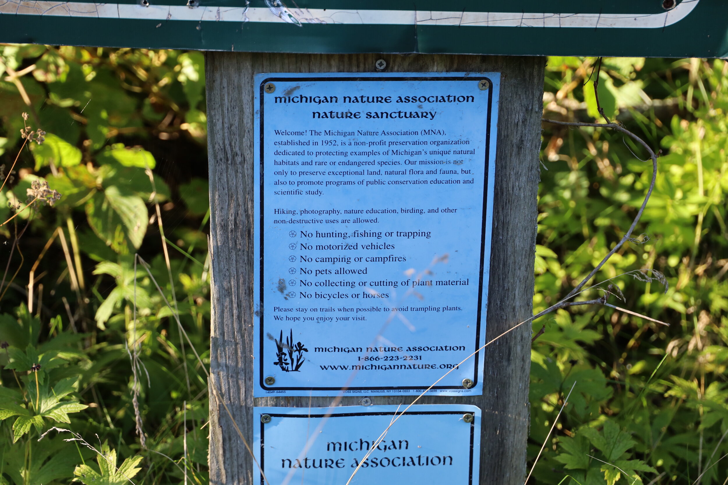 Sign - About MNA - Kernan Memorial Nature Sanctuary.JPG