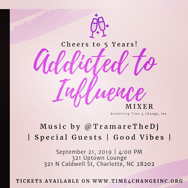 Mark your calendars for 9/21 and grab your tickets 🎫 to #AddictedToInfluence! This is an event you don&rsquo;t want to miss! This #PartyForPurpose event will include special guest, networking, and good vibes. -Hosted By @dearjania -Music By @tramare