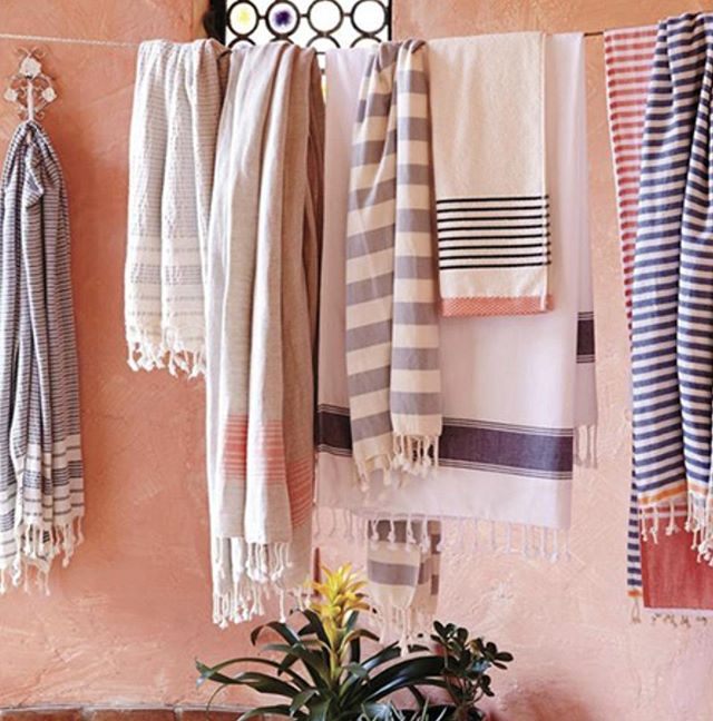 Turkish towels - lightweight, absorbent and easy to dry - nothing quite says summer at the beach like them. You can buy them in a variety of styles and colours of the rainbow and as you can see, they look amazing hanging up to dry too!

#trendtuesday