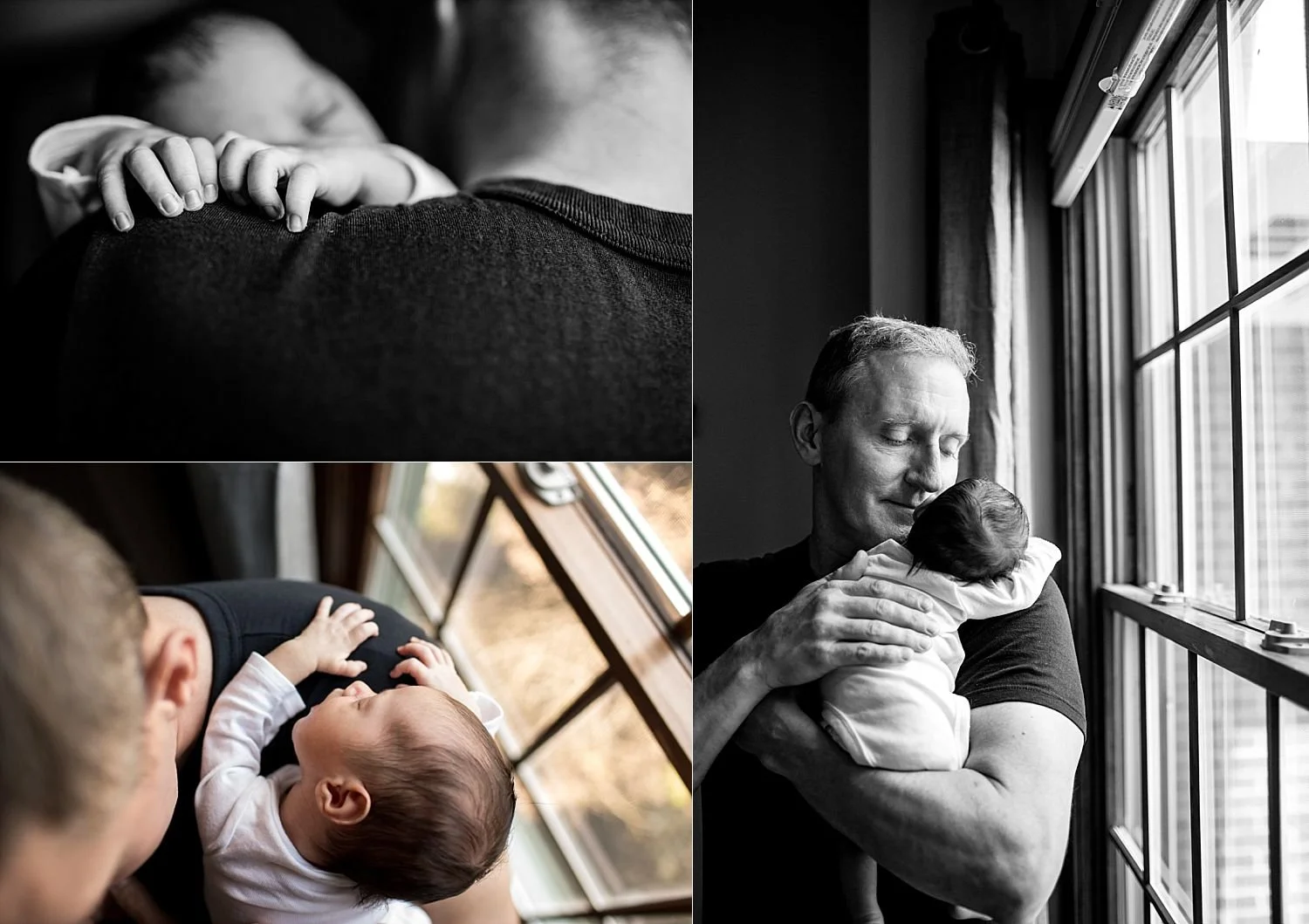 Newborn In Home Photos with Dad