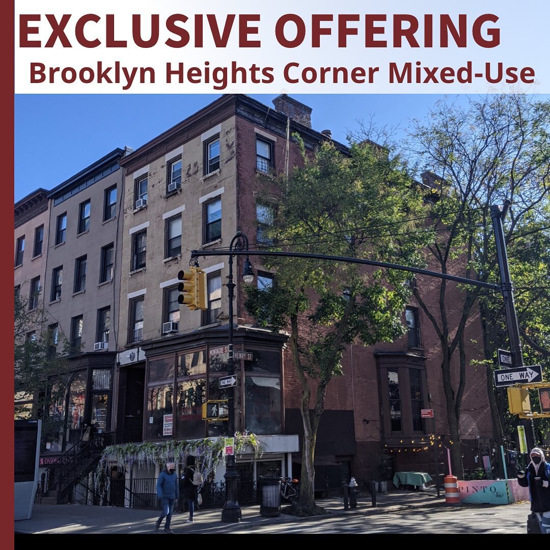 Exclusive Offering: Brooklyn Heights Corner Mixed-use 
9 Apartments &amp; 2 Retail | Located near busy retail corridor...
-
Contact Lev Mavashev and Daniel Aminov for more information.
Lev Mavashev
Office: 212-658-0979
Email: Lev@alpharealtyny.com
Da