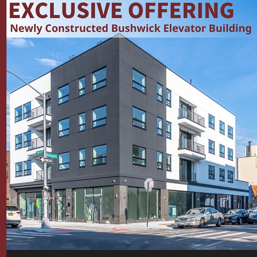 Exclusive Offering: Newly Constructed Bushwick Elevator Building 
9 Apartments &amp; 2 Commercial | 6.2% Cap Rate...
-
Contact Lev Mavashev and Eli Yusupov for more information.
Lev Mavashev
Office: 212-658-0979
Email: Lev@alpharealtyny.com
 Eli Yusu