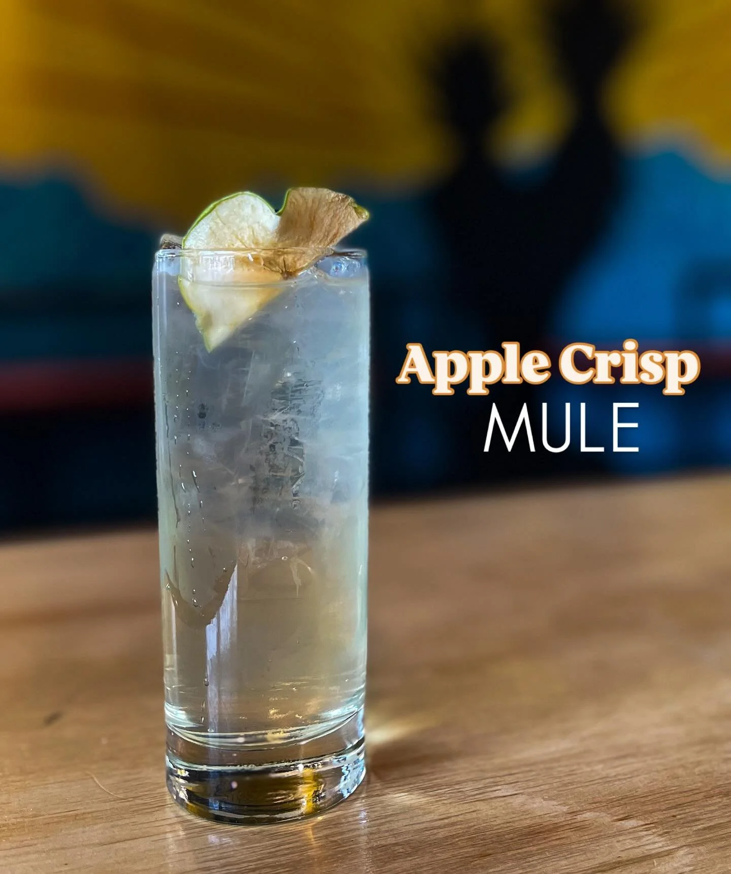Crisp like fall, kick like a mule. Our Apple Mule is basically autumn in a tall glass. 
Open at 4