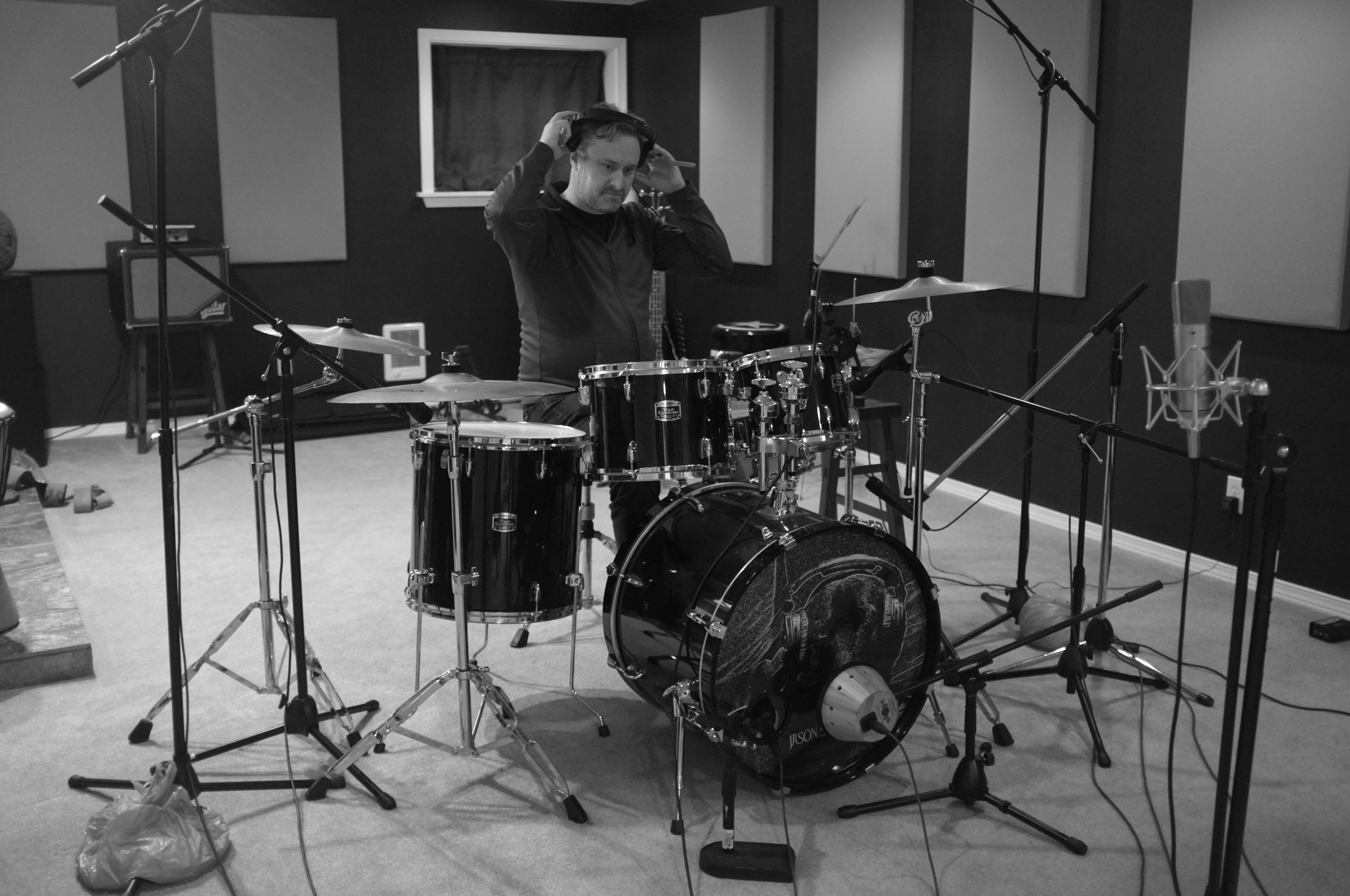 Tracking in Jason's Home Studio