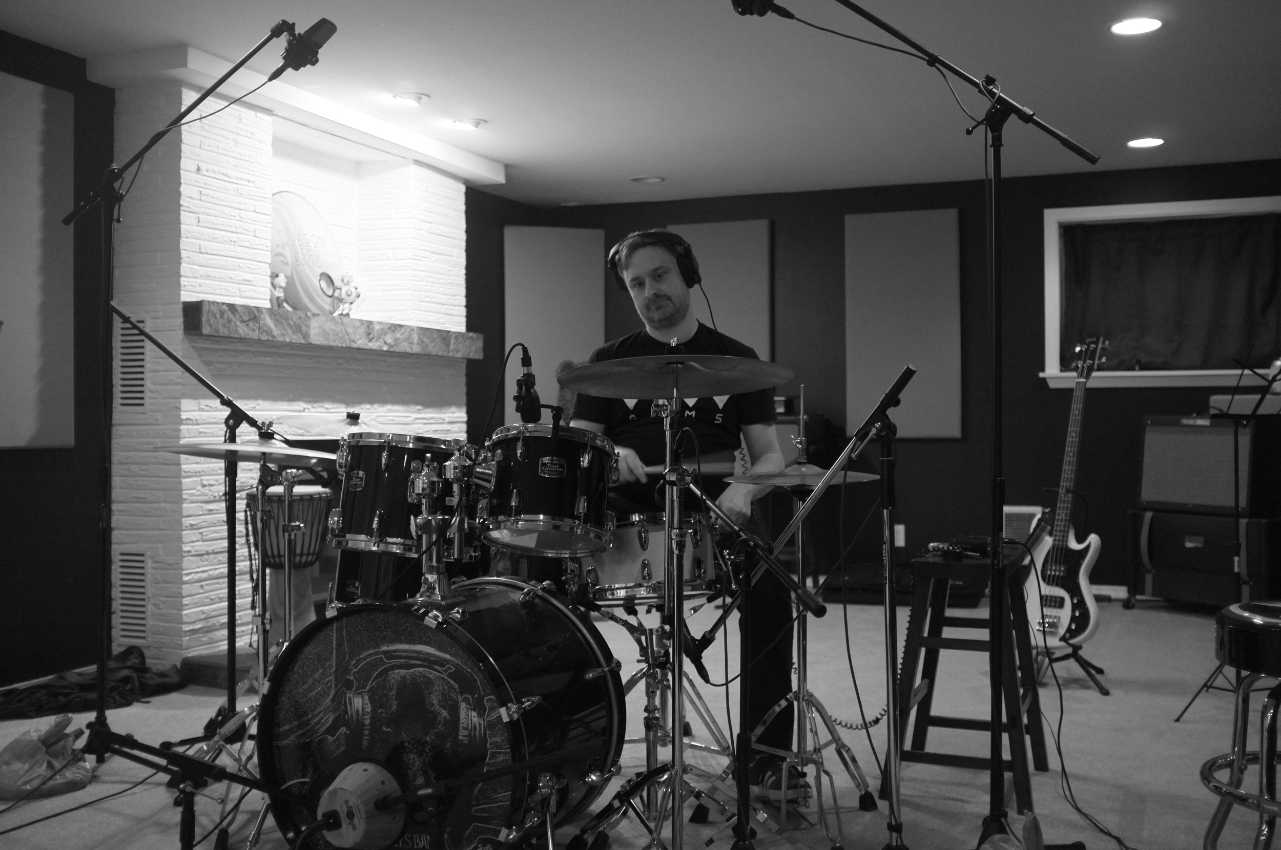 Tracking in Jason's Home Studio